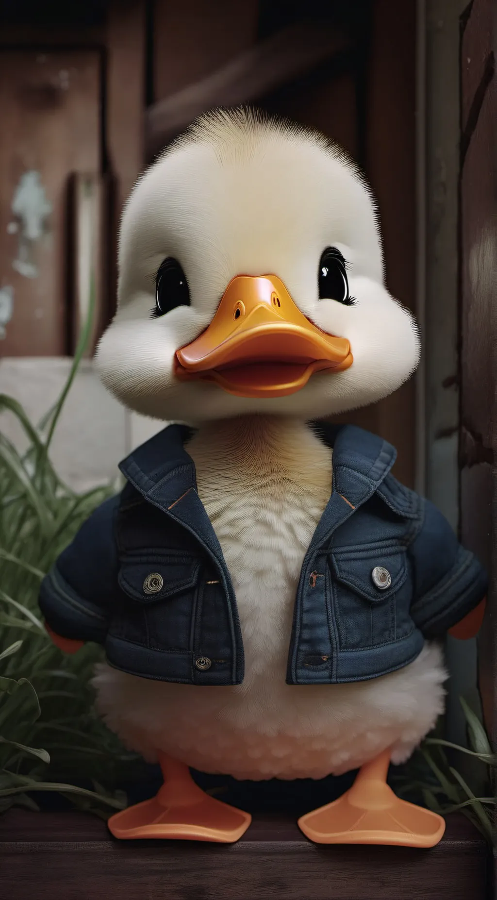ai character: Dilly the Duck background