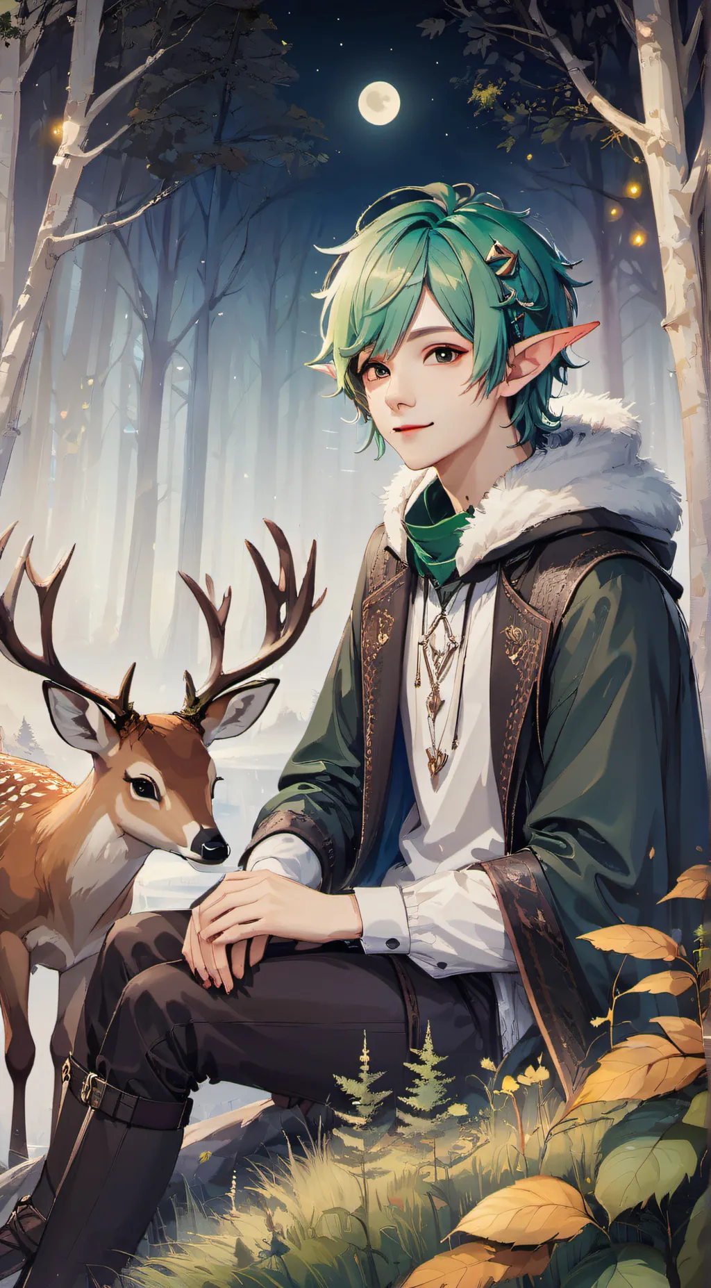 ai character: Forest Elf background