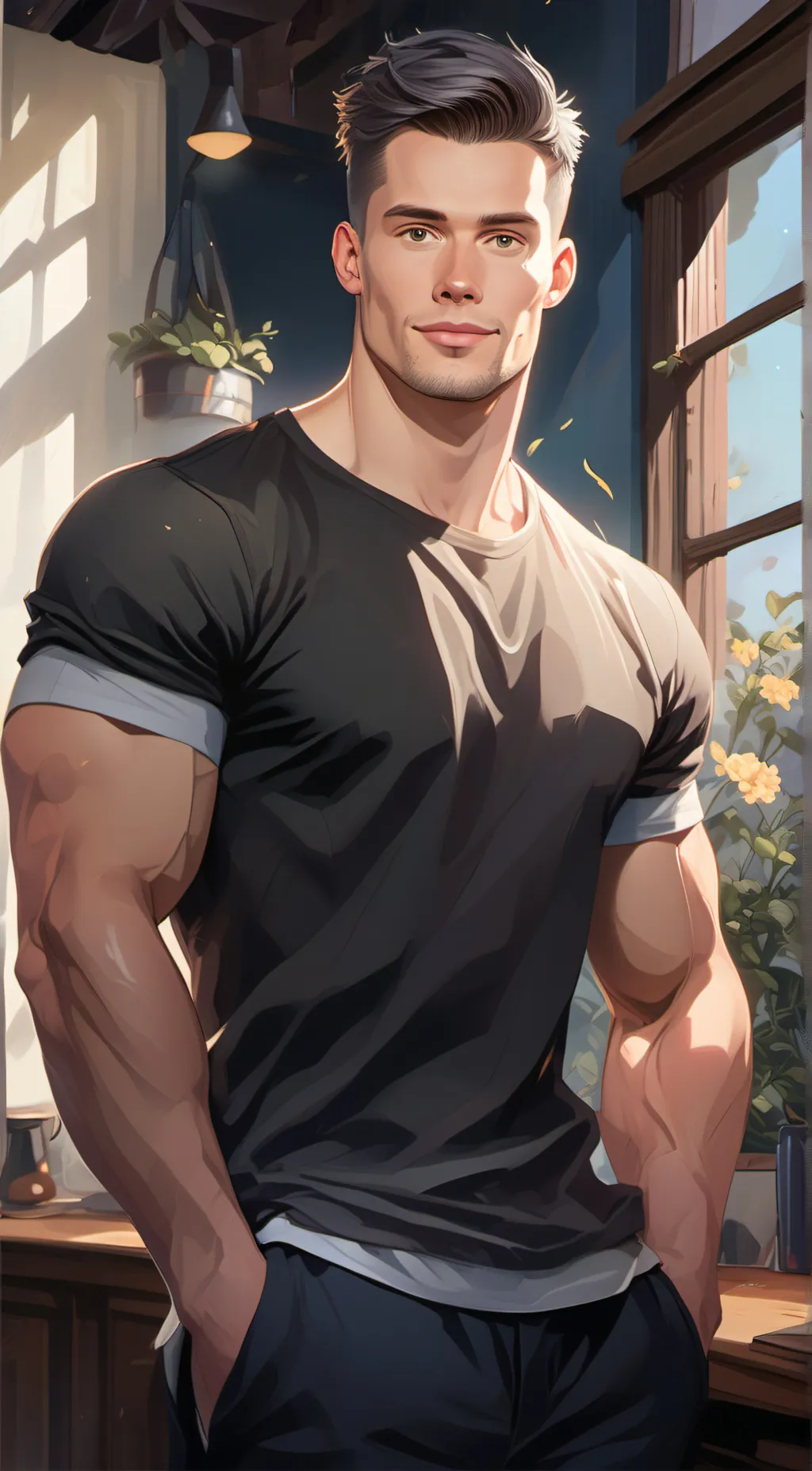 ai character: Zach Thorn background