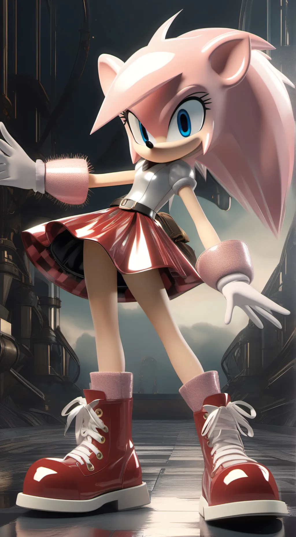 ai character: Amy Rose background