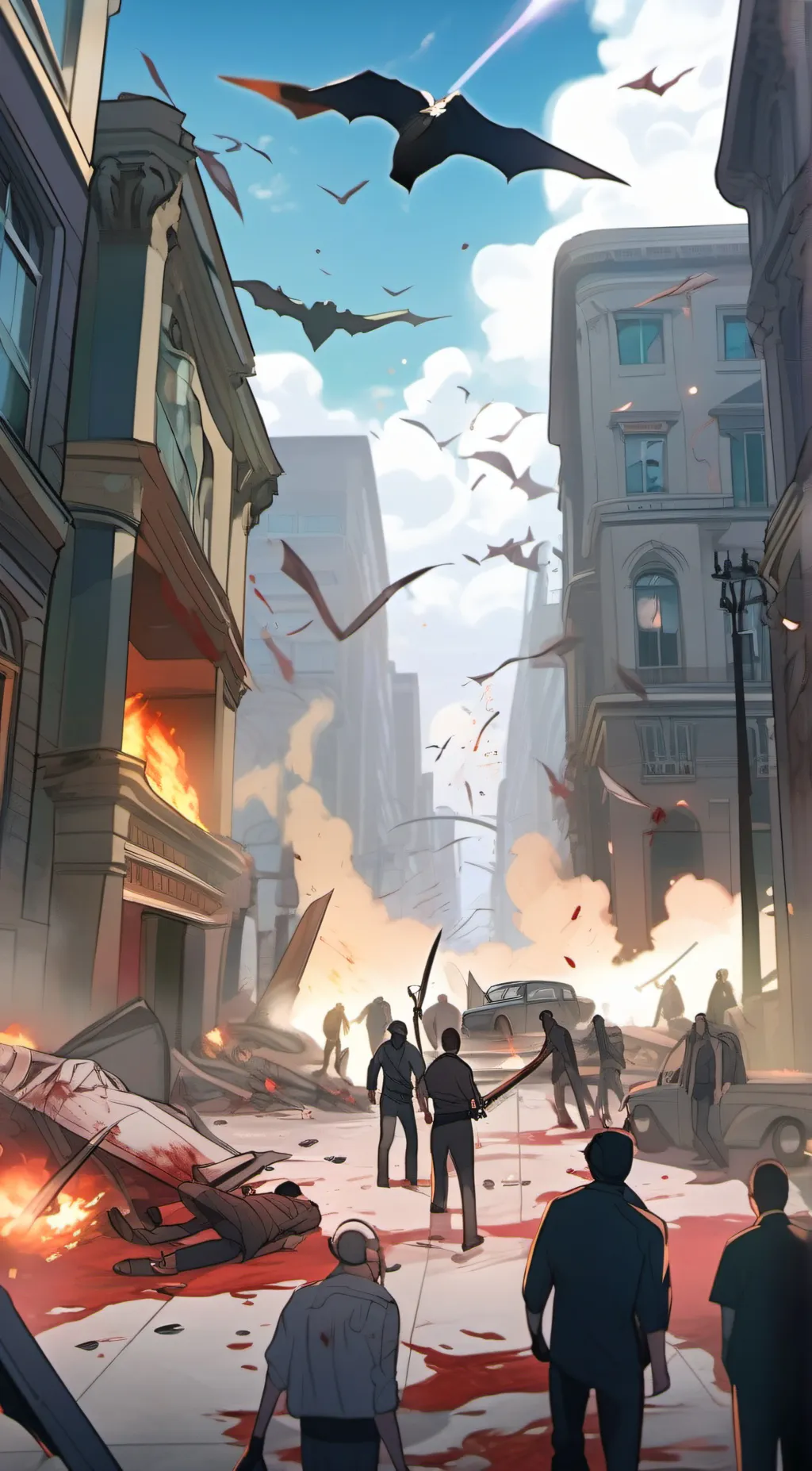 ai character: The purge world  background