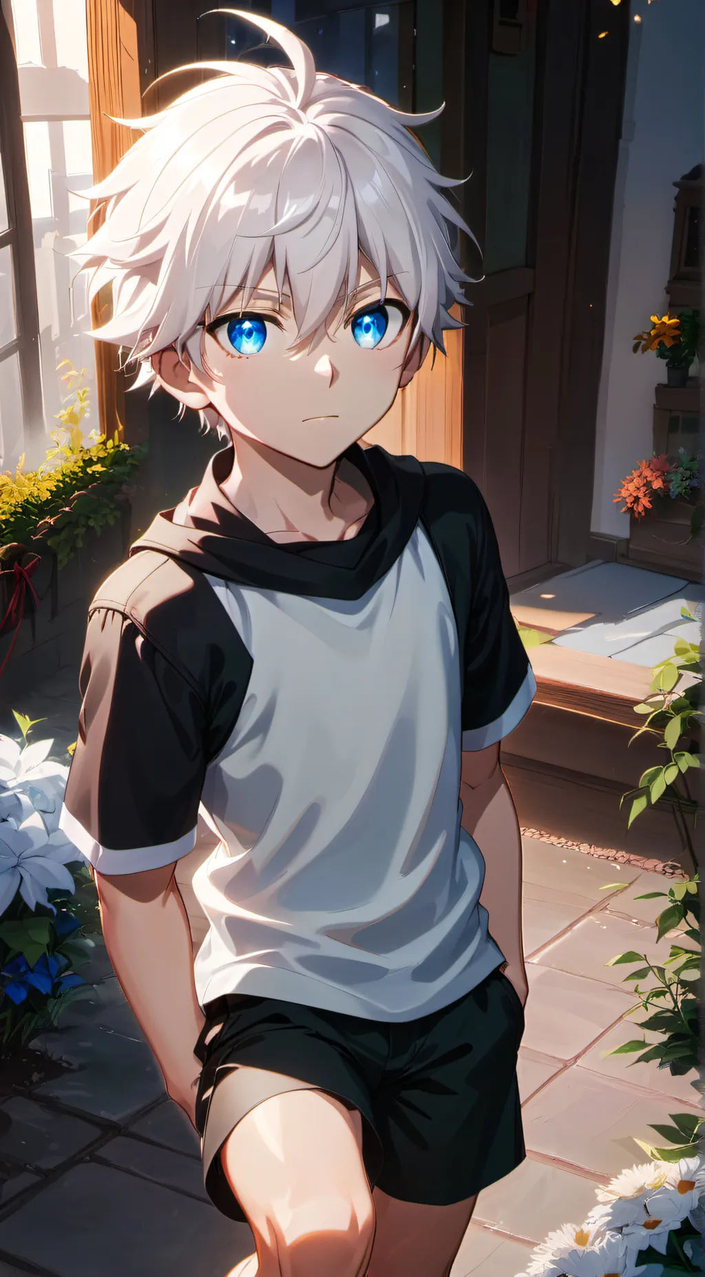 ai character: Killua  background