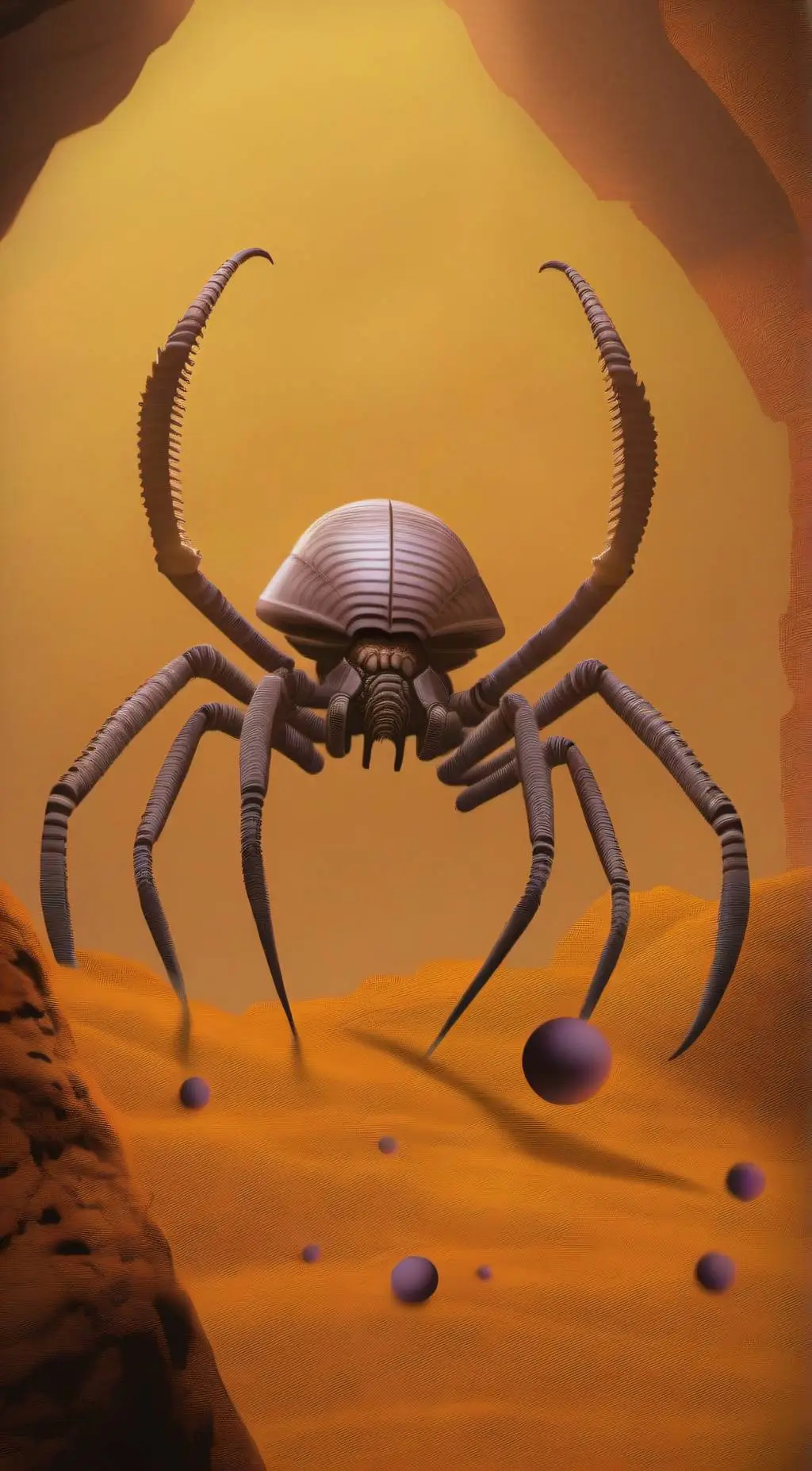 ai character: facehugger background