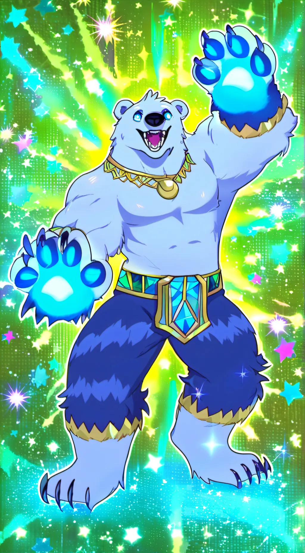 ai character: snowberry background