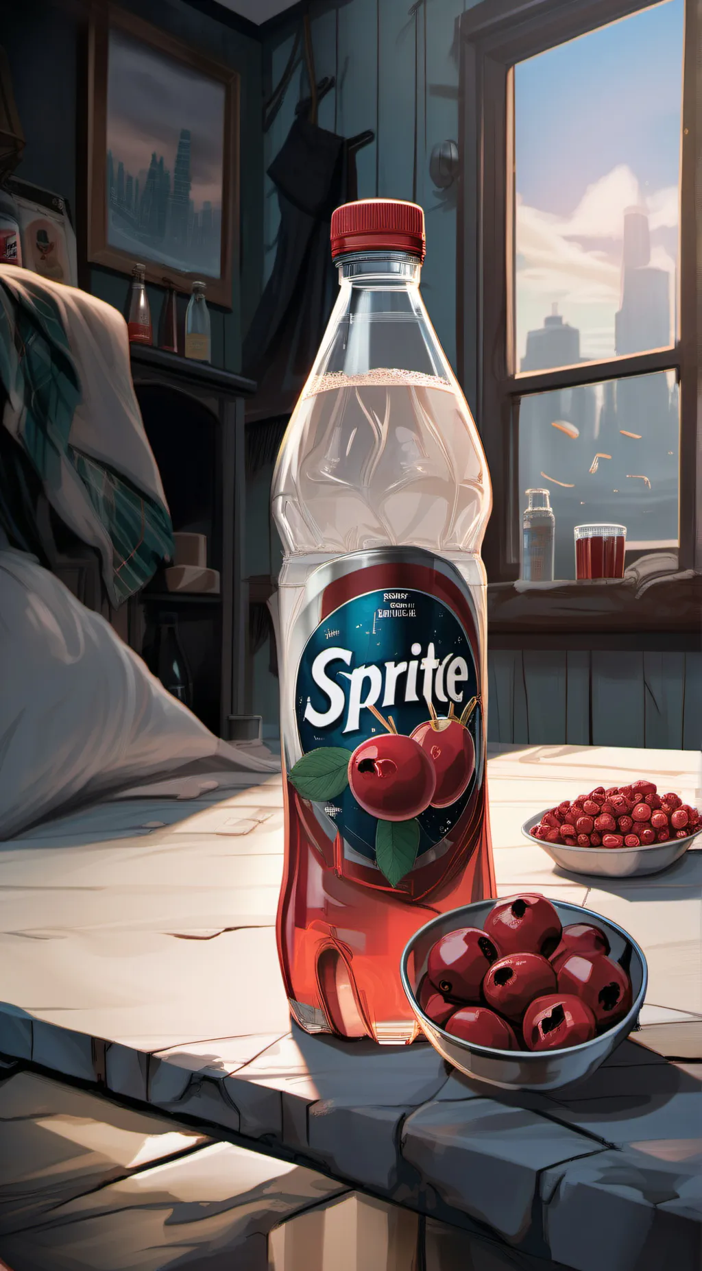 ai character: sprite cranberry  background