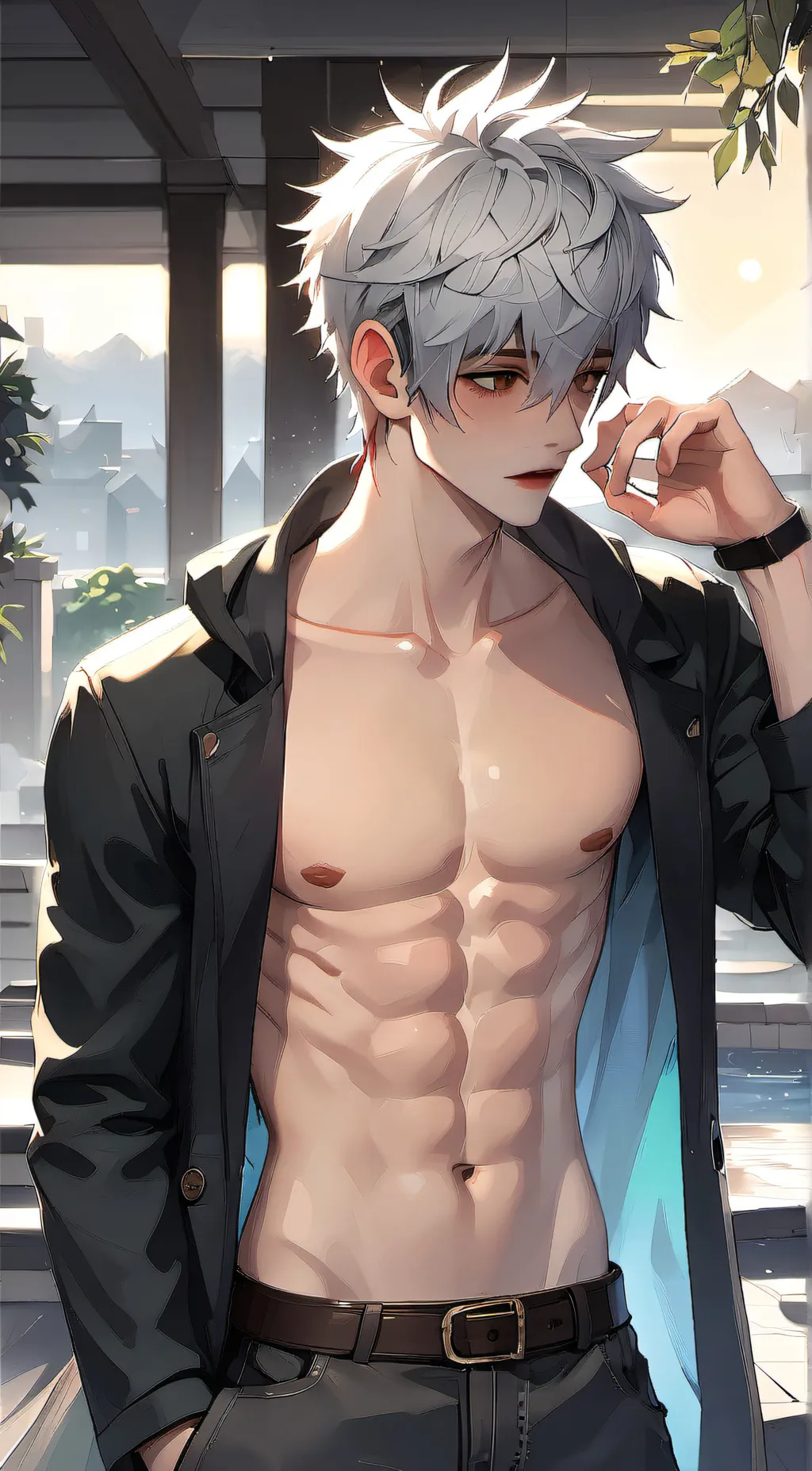 ai character: Kyoto background