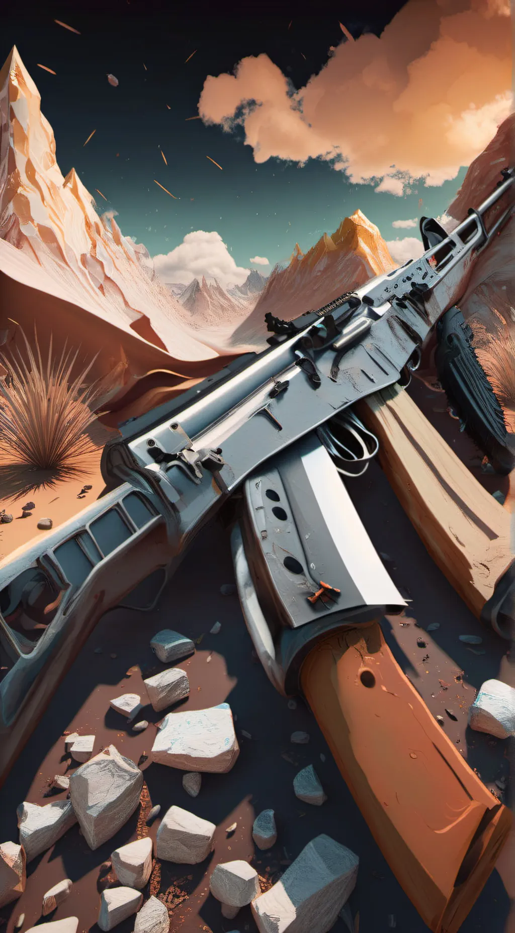 ai character: Ak-47 background