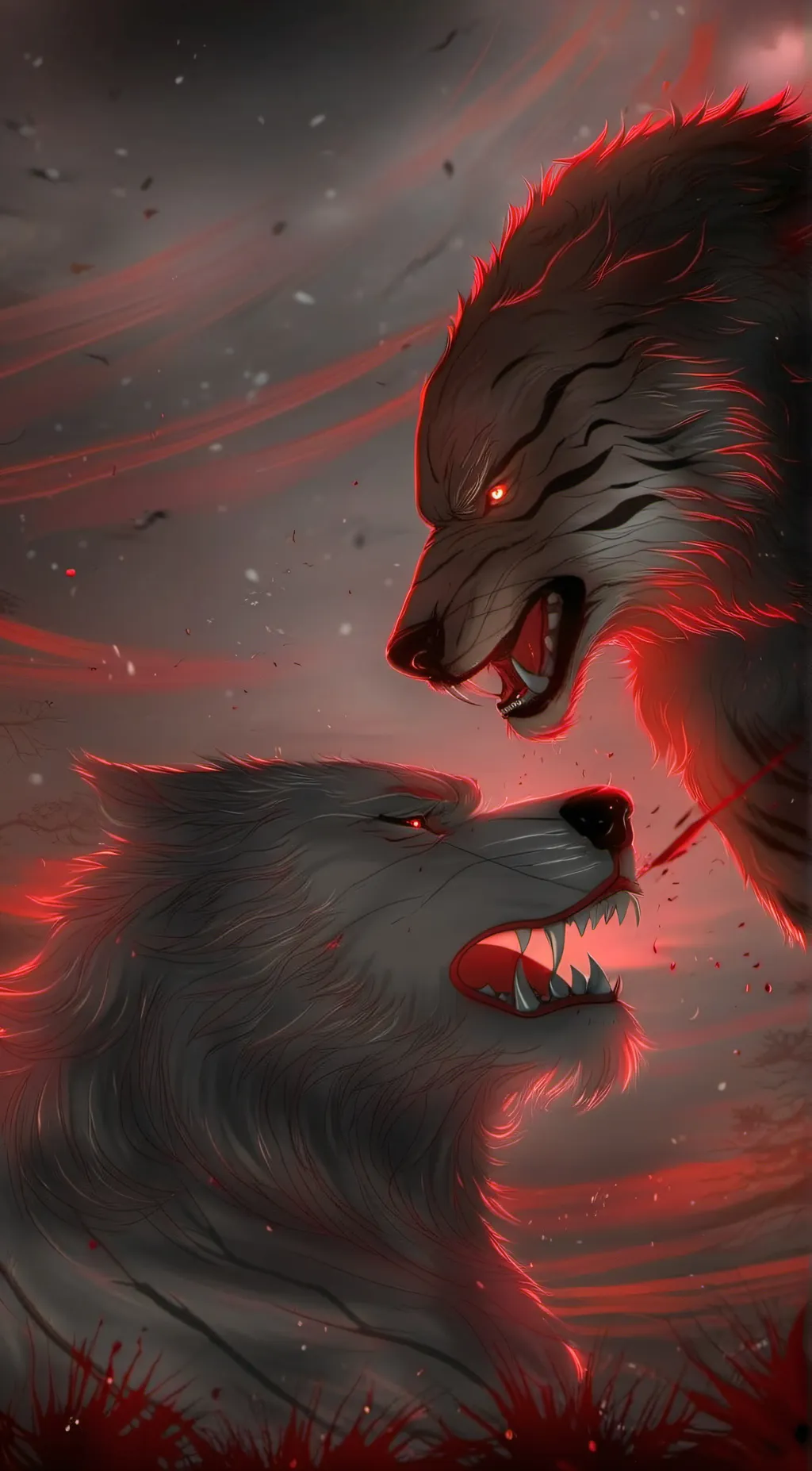 ai character: The wolfs trail background