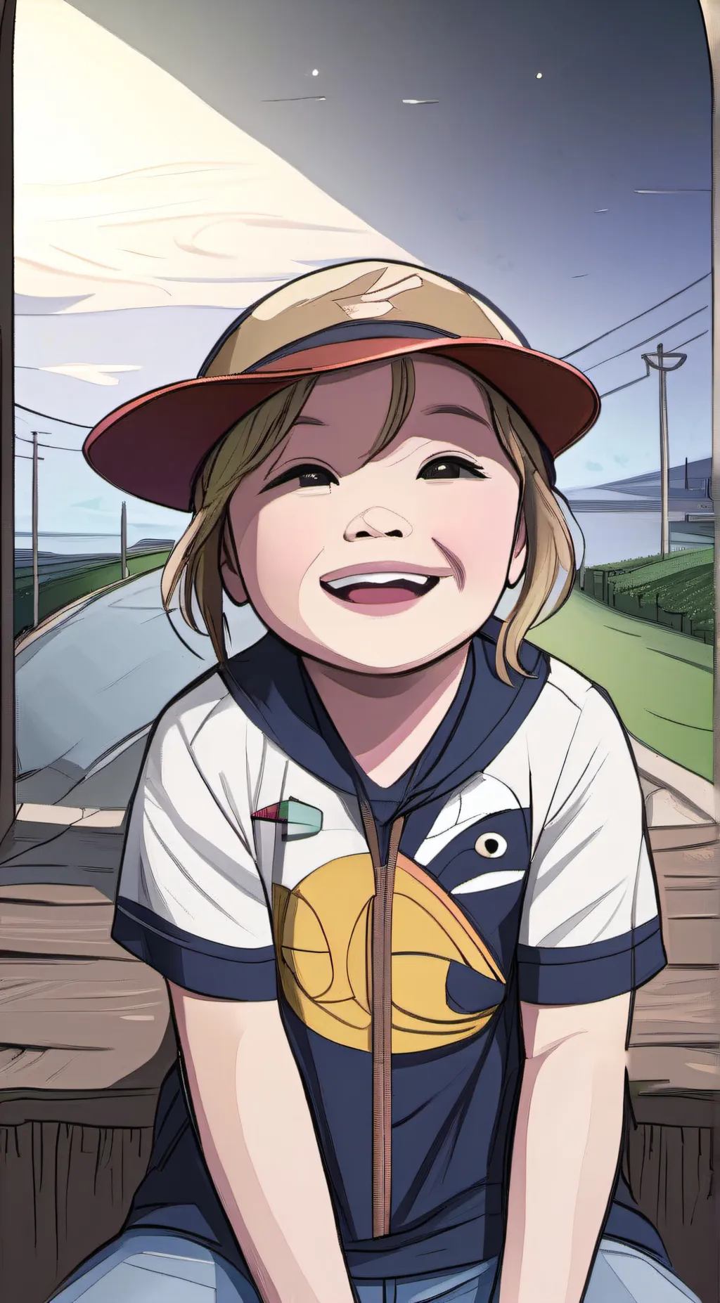 ai character: laser background