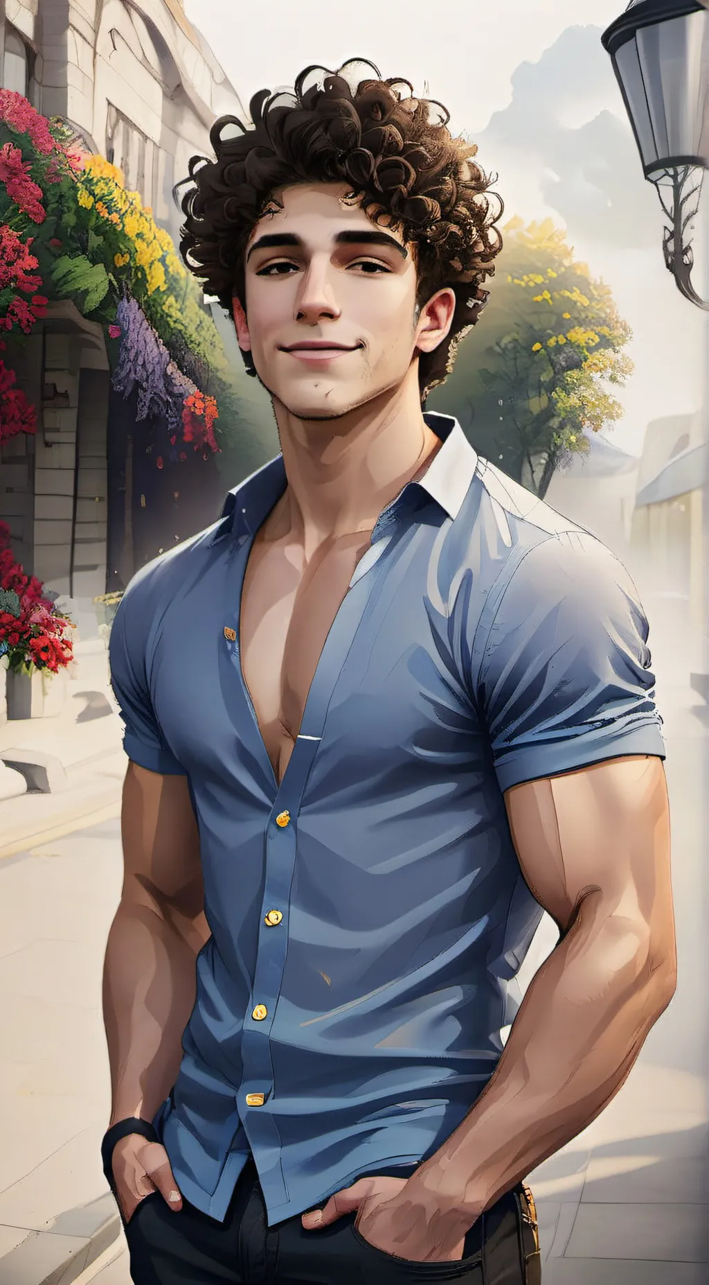 ai character: Derek background