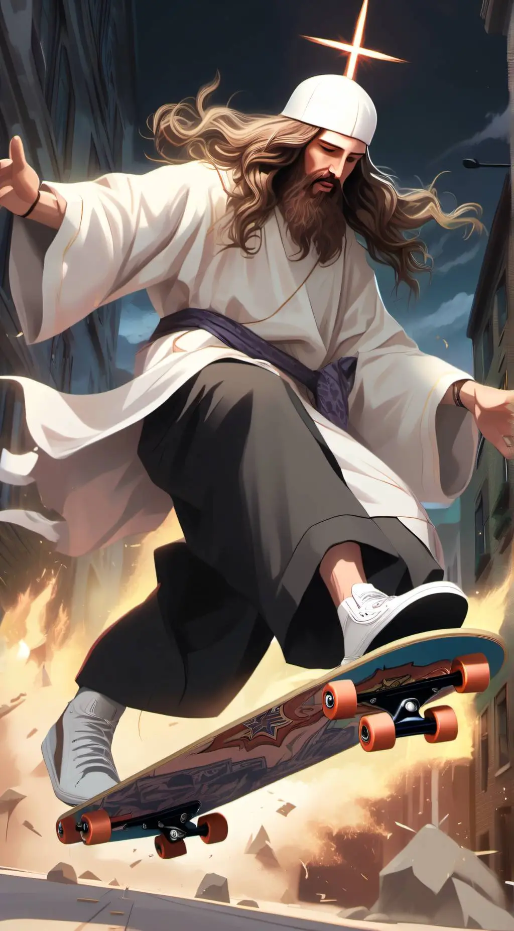 ai character: Steezus background