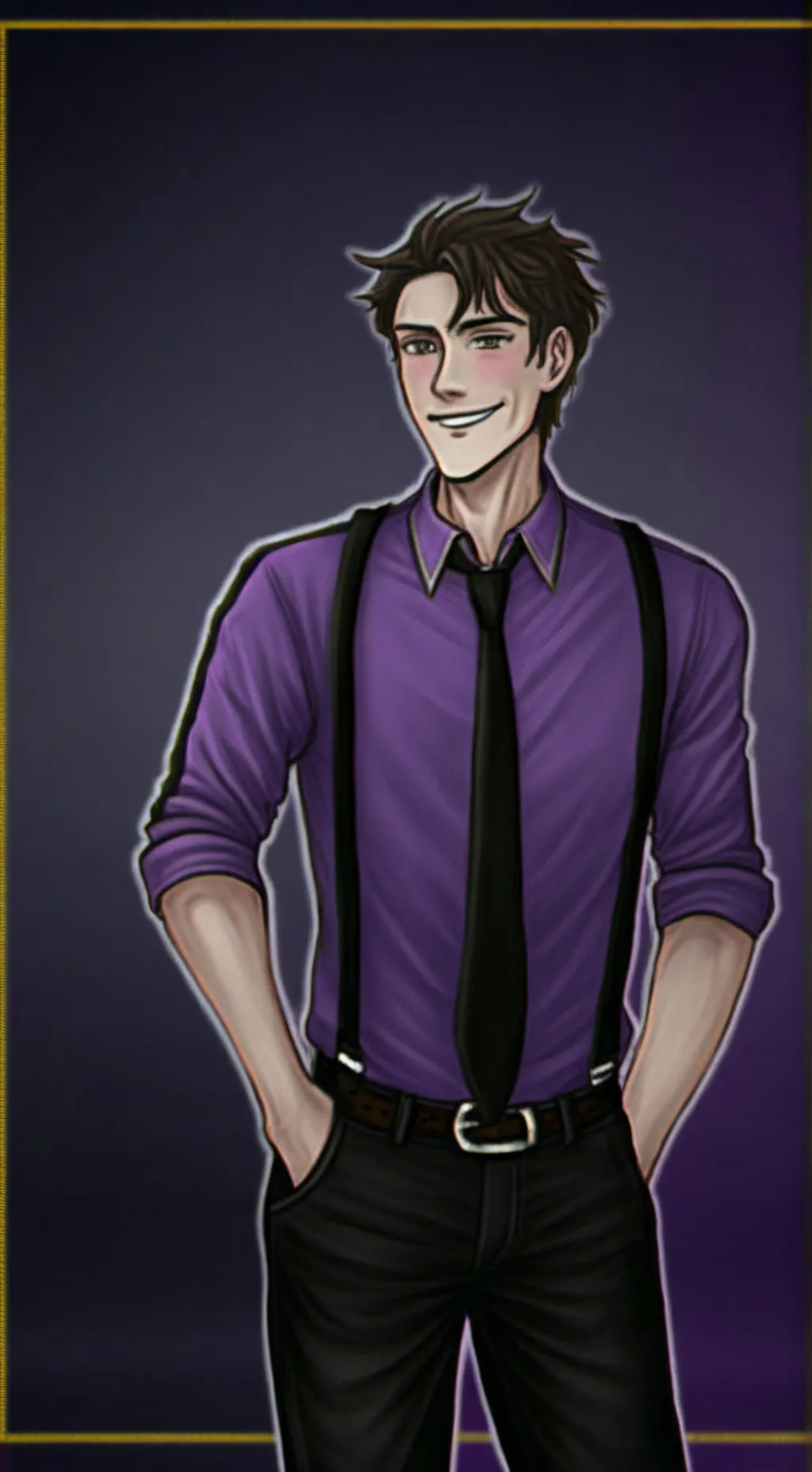 ai character: William afton  background