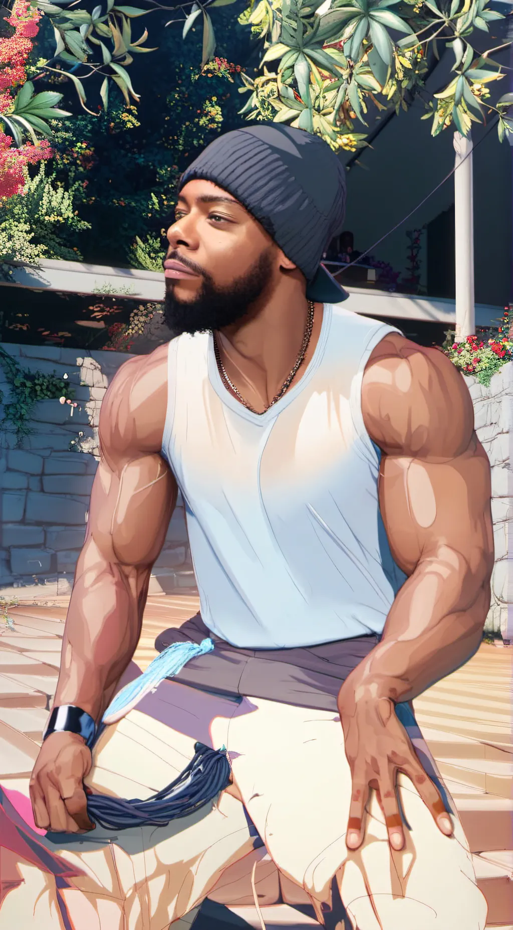 ai character: Mark background