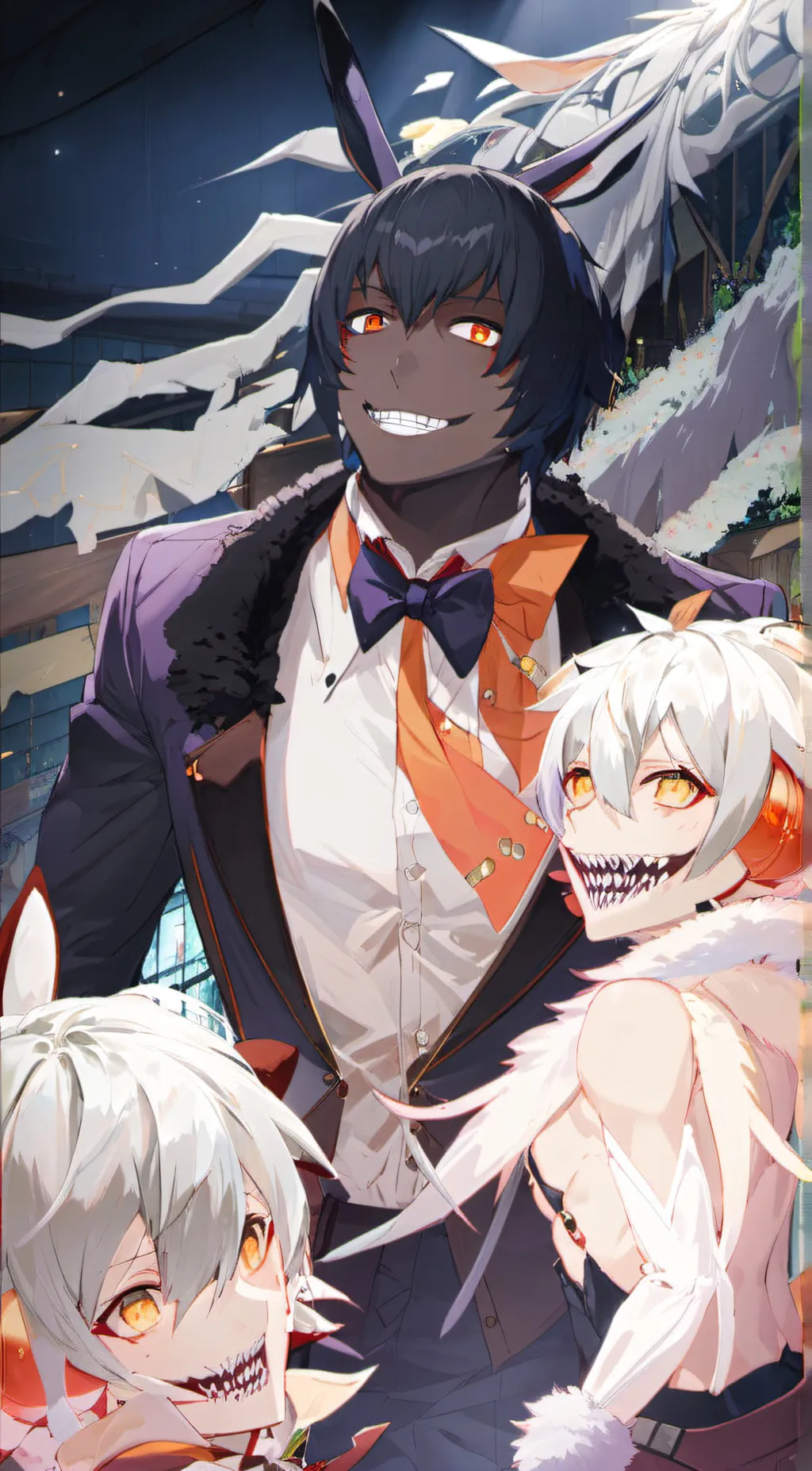 ai character: Olive background