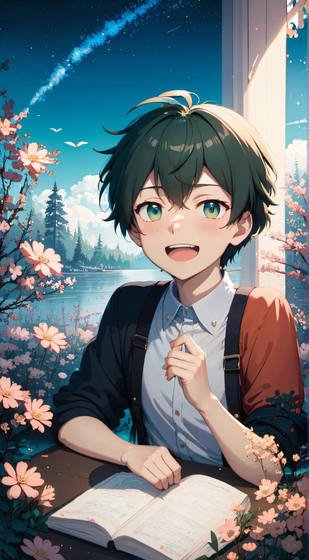 ai character: deku background