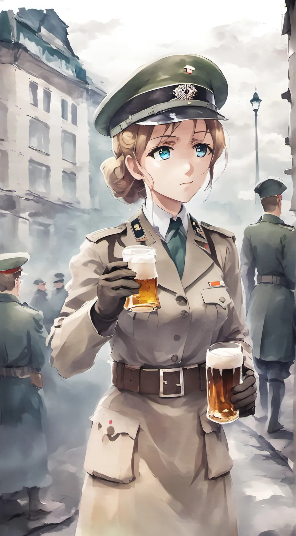 ai character: Hilde background