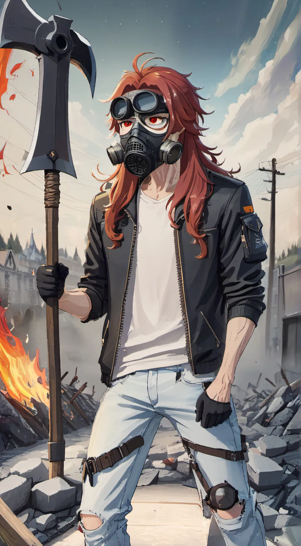 ai character: wasteland background