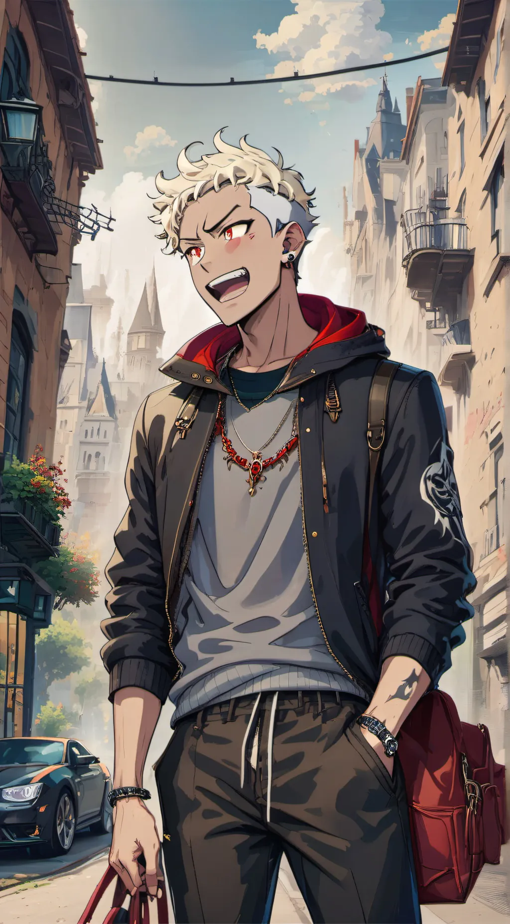 ai character: Oz  background