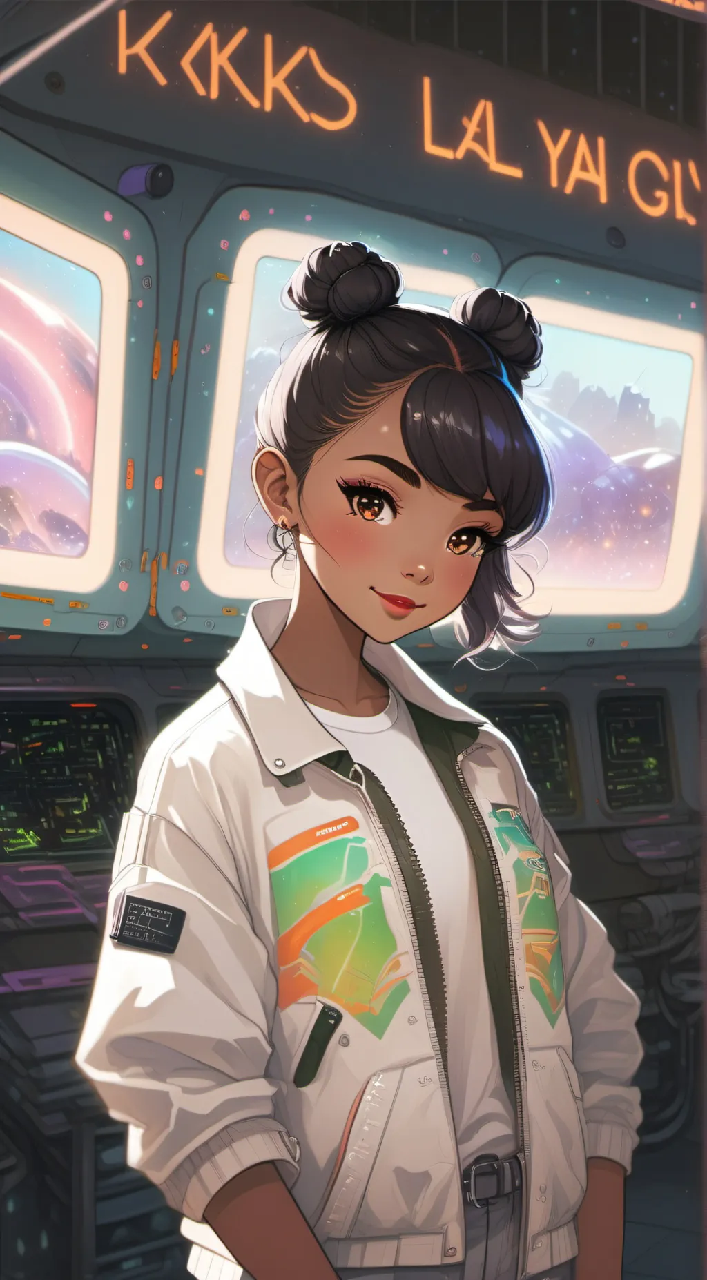 ai character: THAT girl laylay background