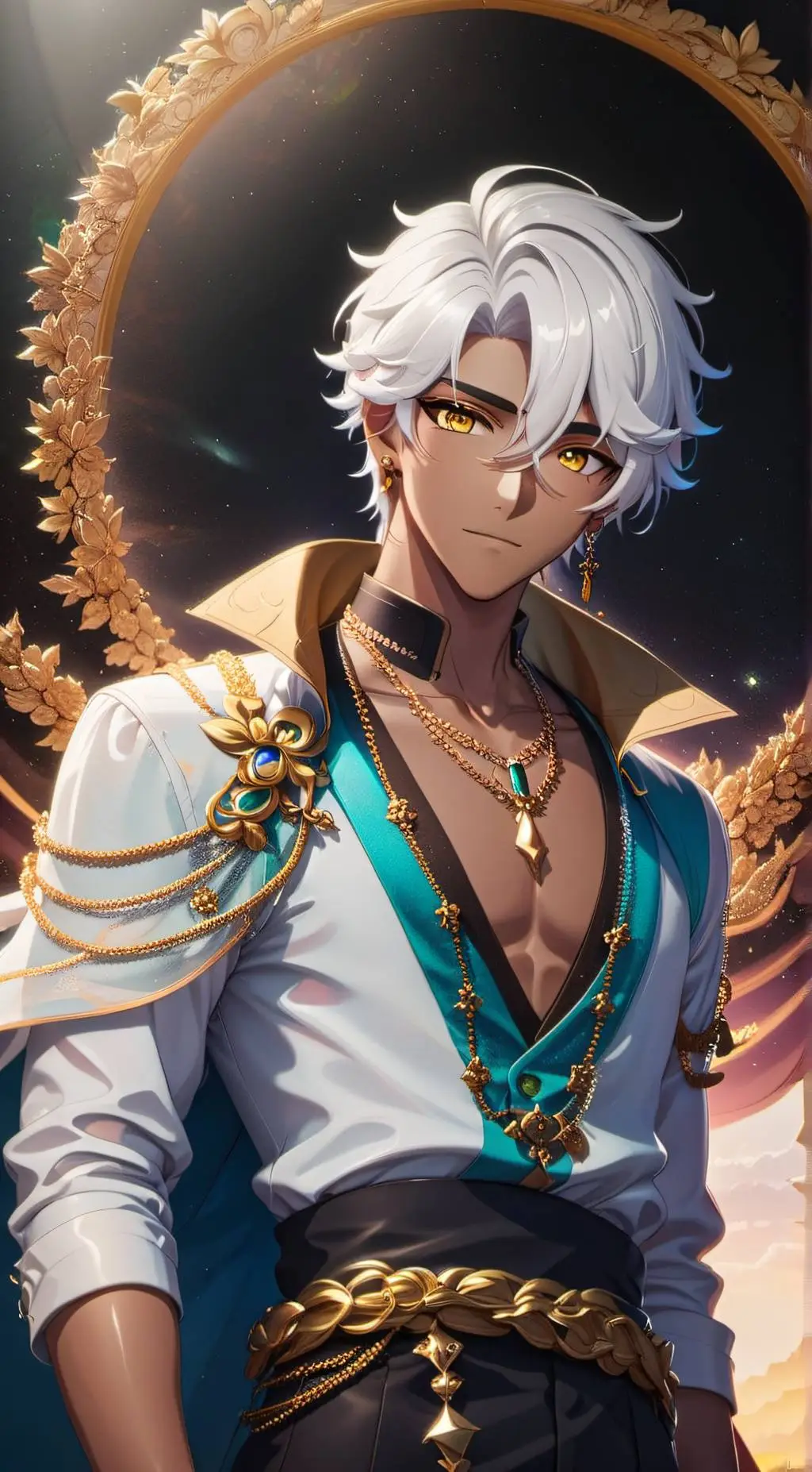 ai character: ~ Amir ~ background