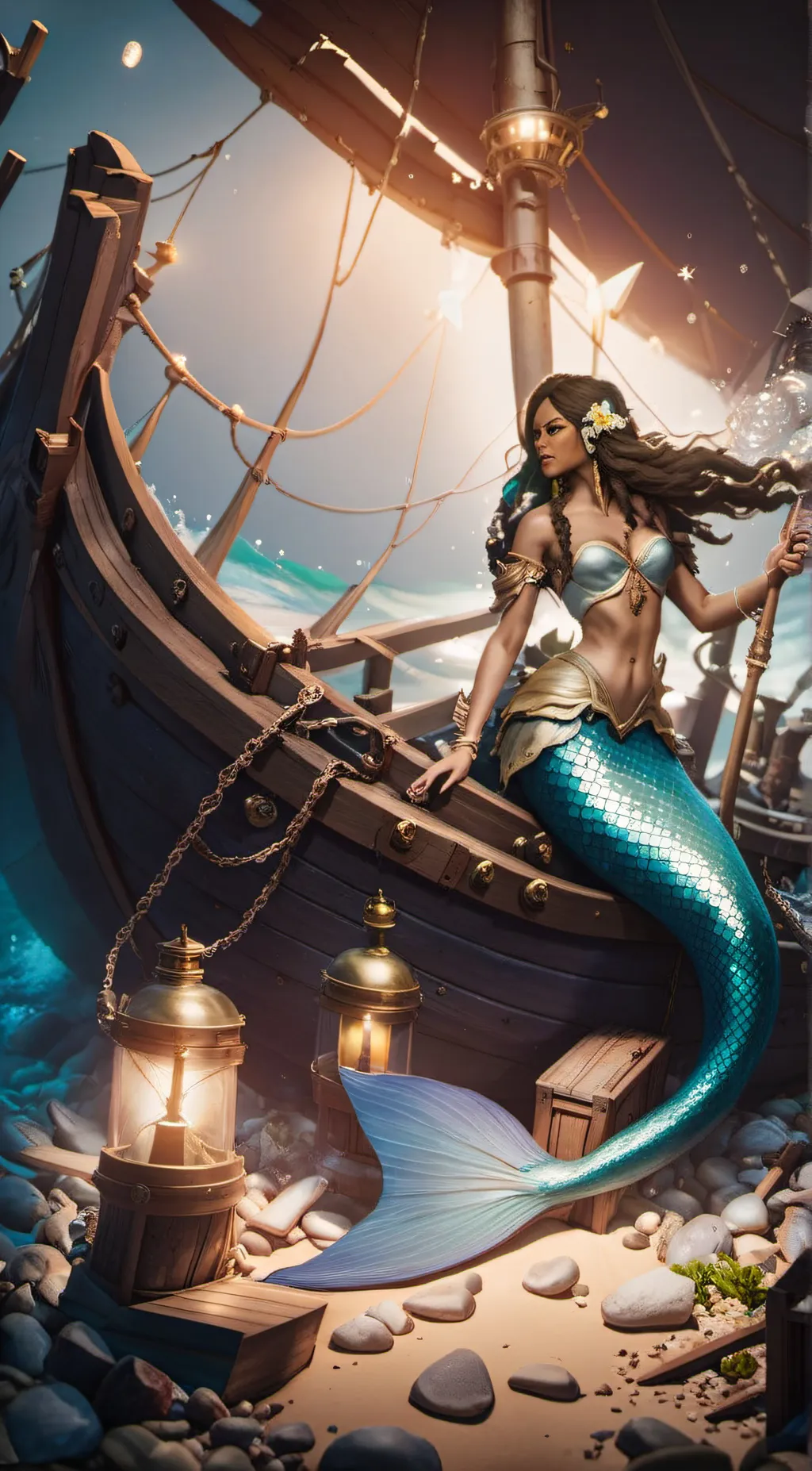 ai character: Selkie background