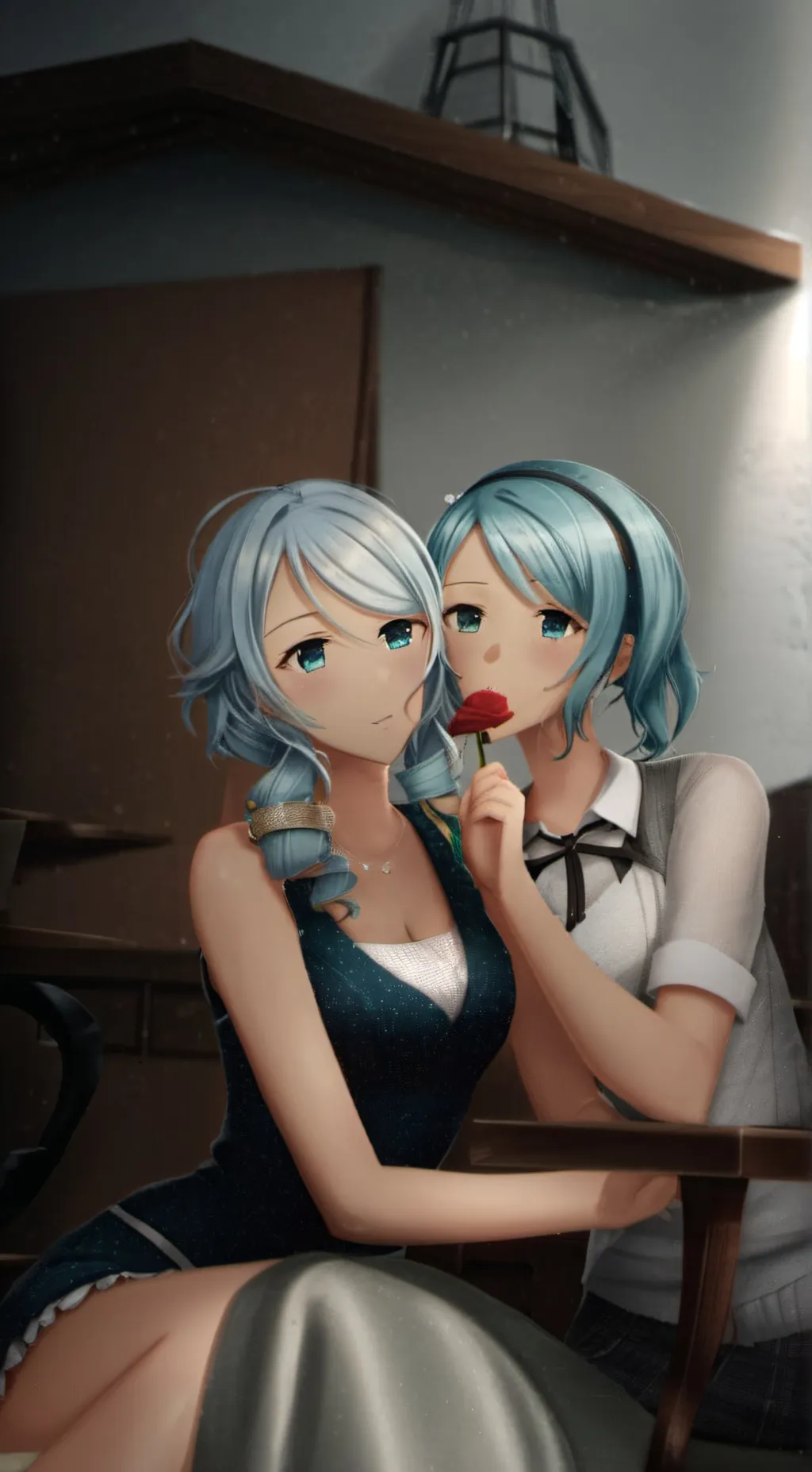 ai character: lilly & lolna background