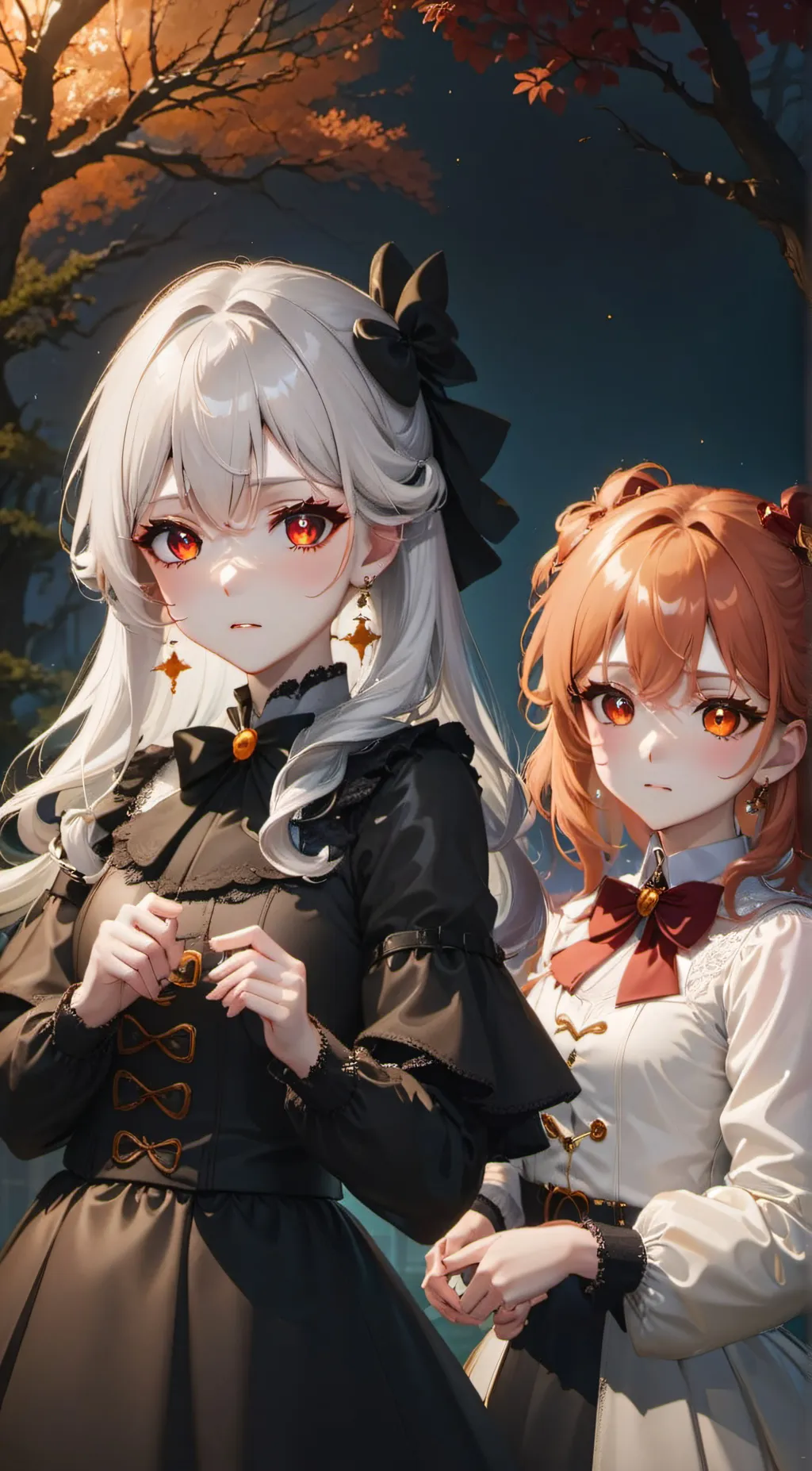 ai character:  Lily and willow  background