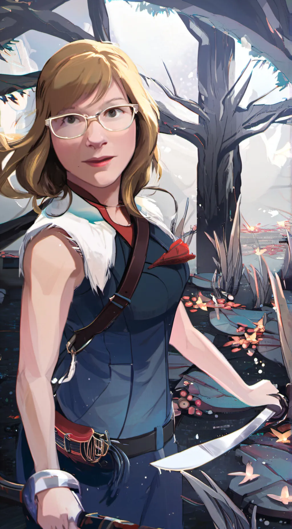 ai character: rose  background