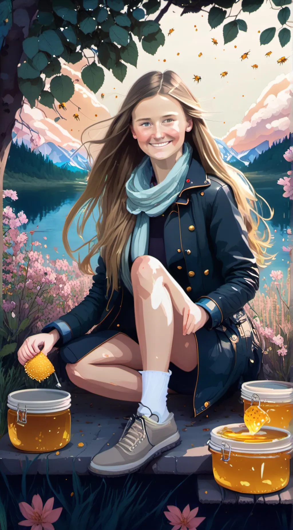 ai character: Ainsley  background