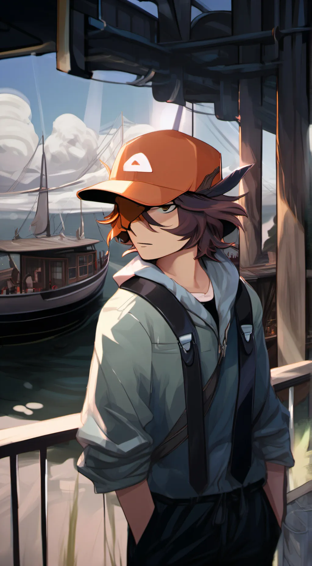 ai character: Michael afton  background