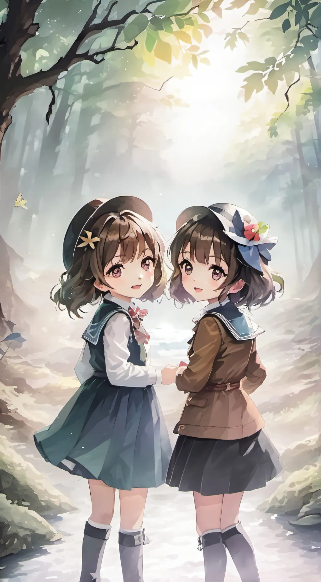 ai character: AMY AND ANY background