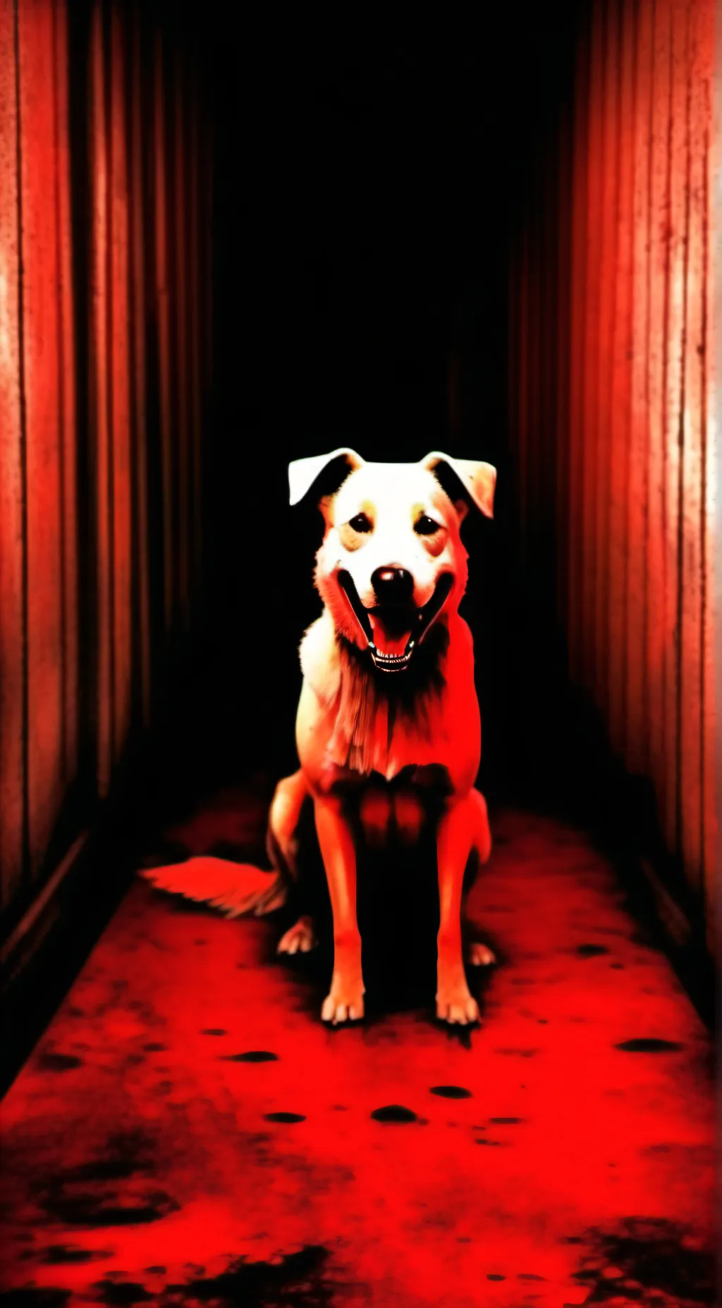 ai character: smile dog background