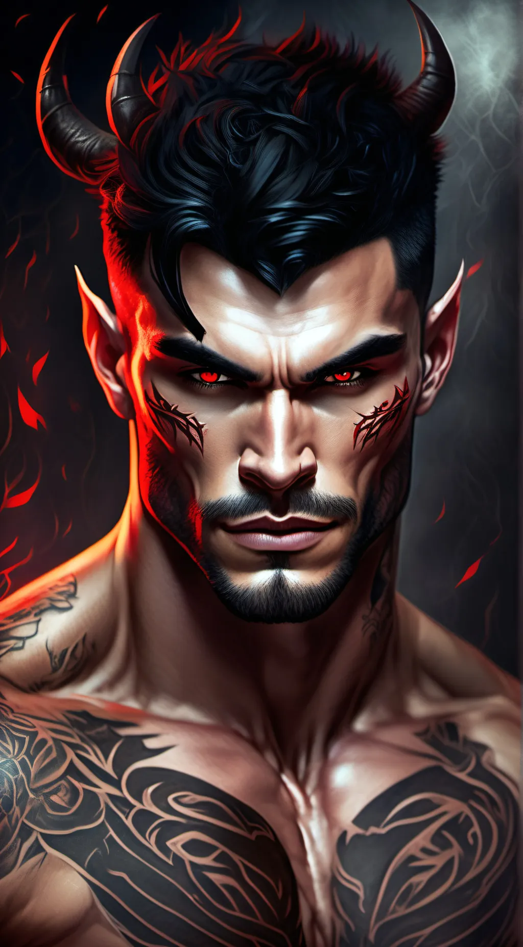 ai character: Azrael  background