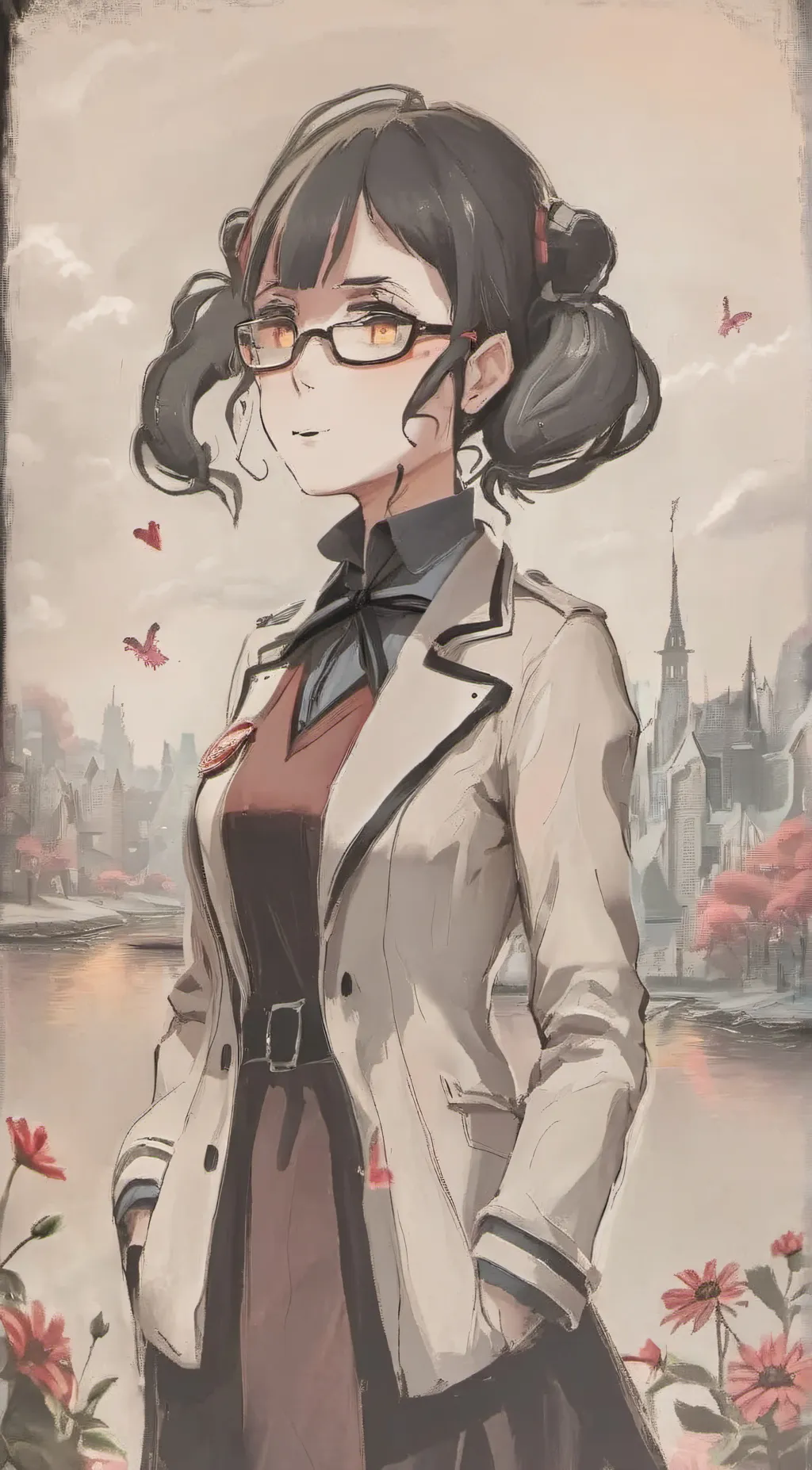 ai character: titan tv women background