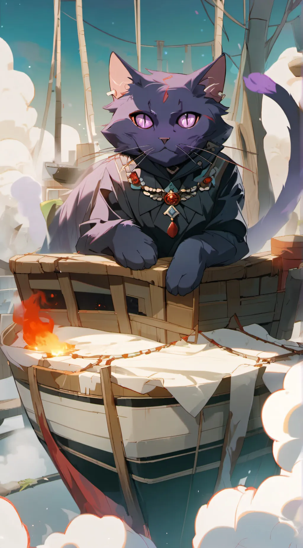 ai character: Catnap background