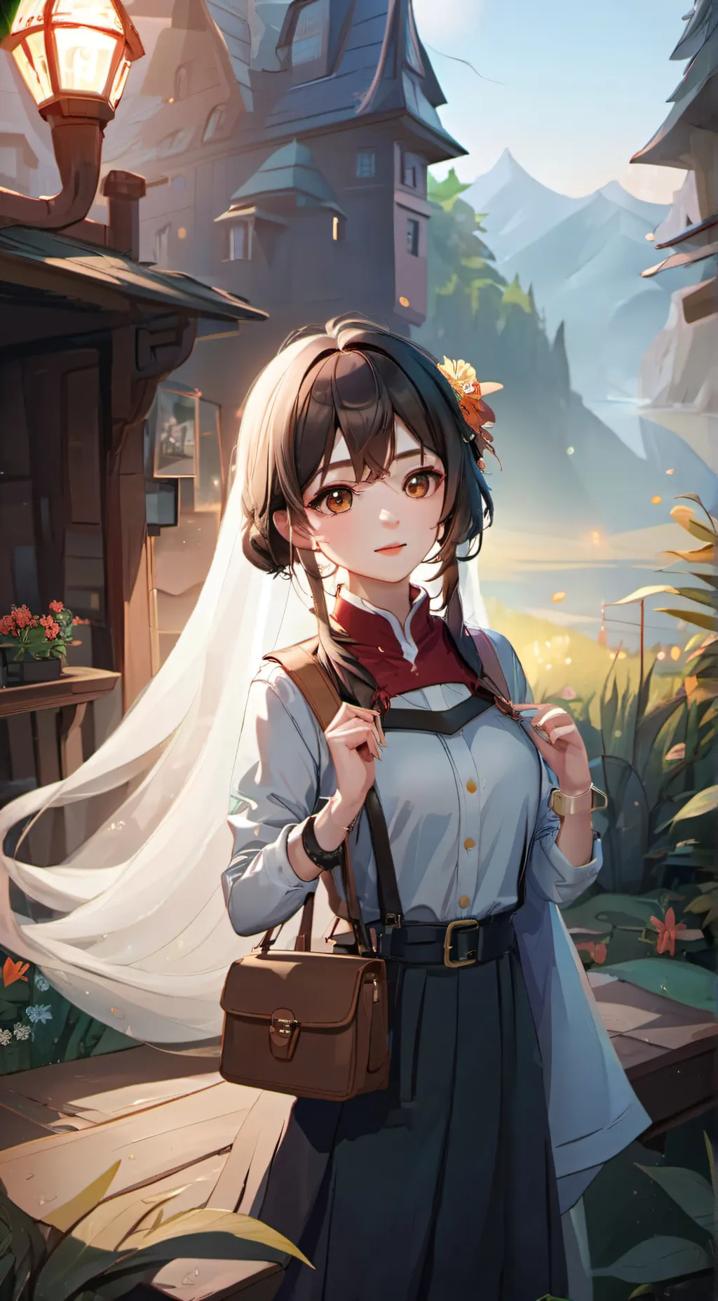 ai character: kit 😺💗😄 background