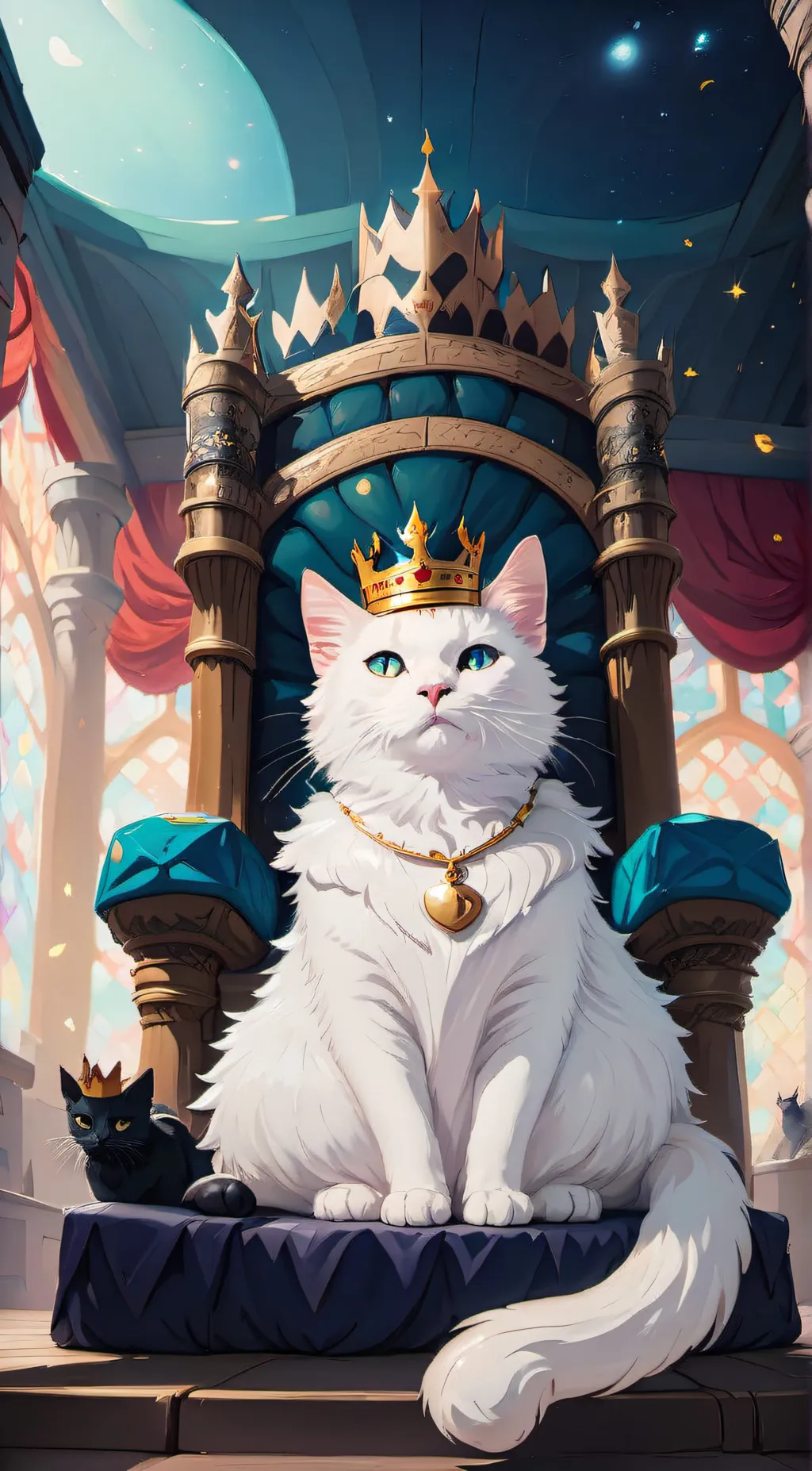 ai character: King Cat background