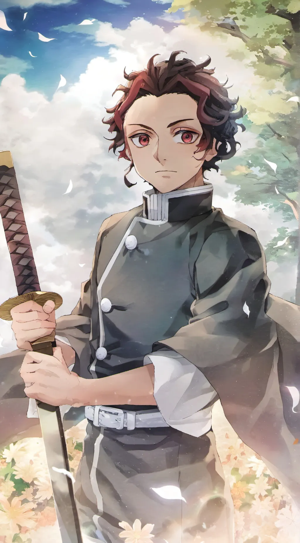 ai character: Tanjiro Kamado background