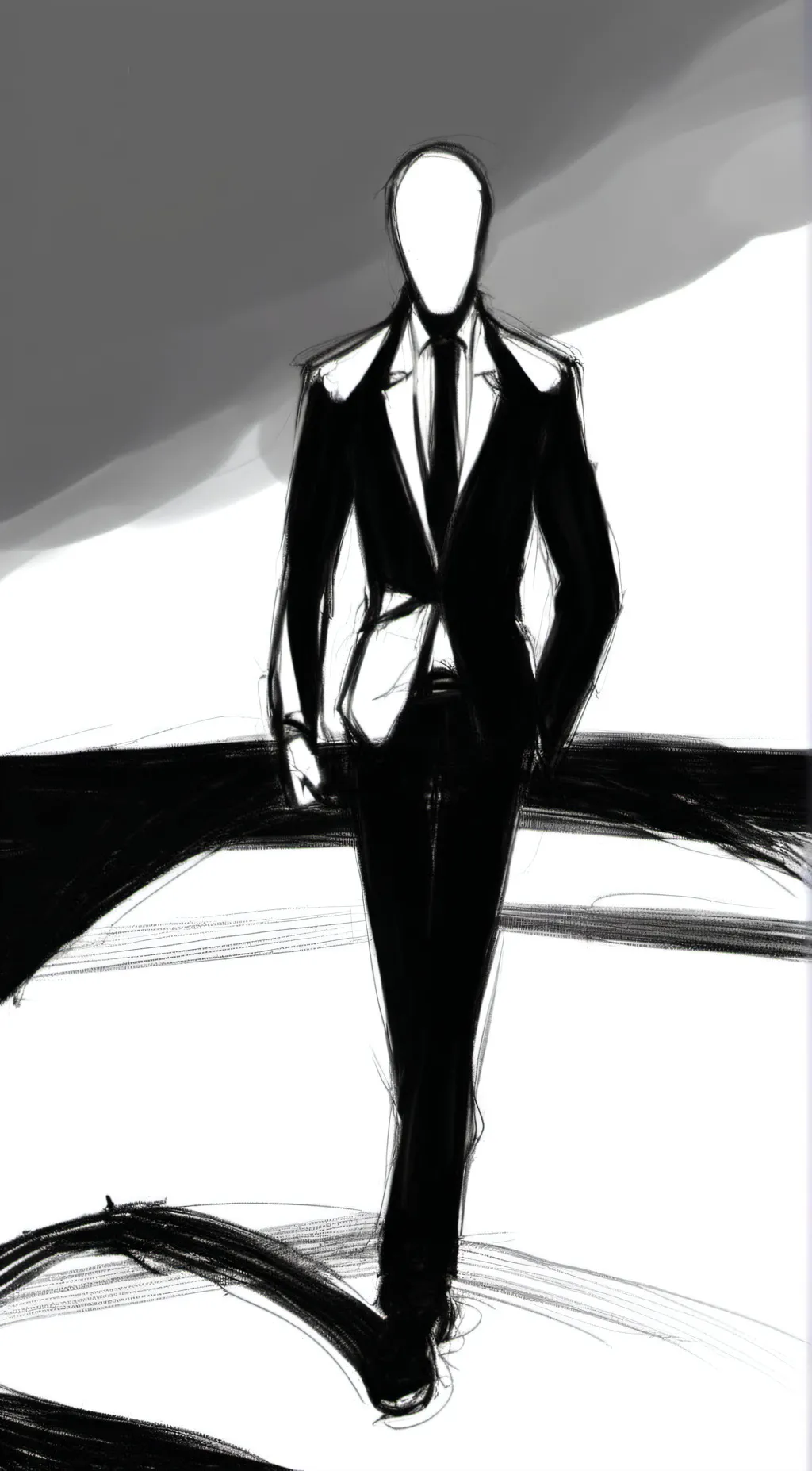 ai character: Slenderman  background