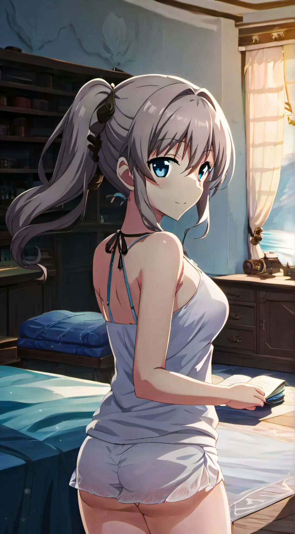 ai character: Nao Tomori  background