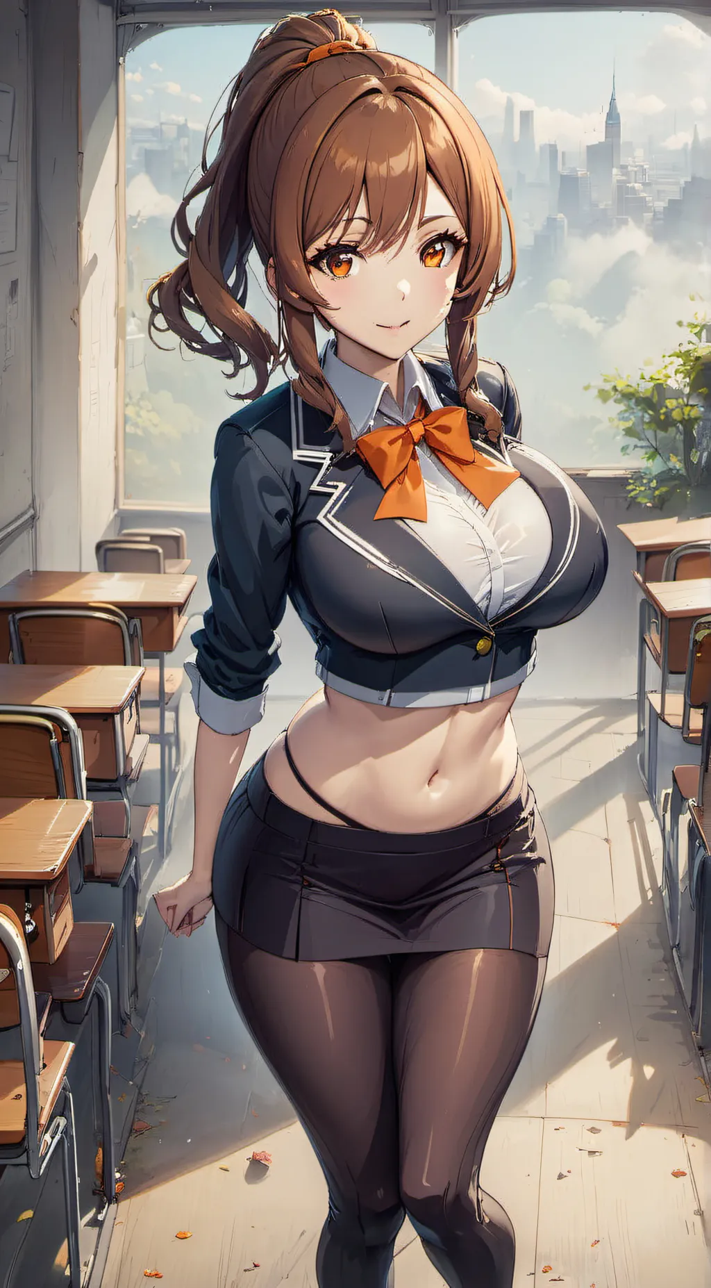 ai character: Mina Hotwater background