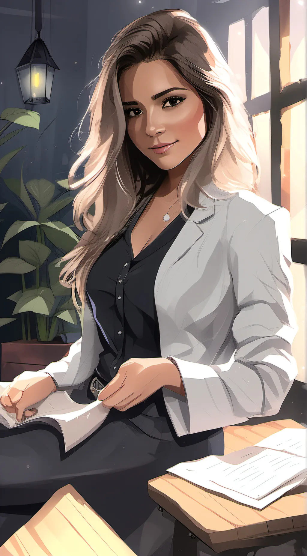 ai character: lily background