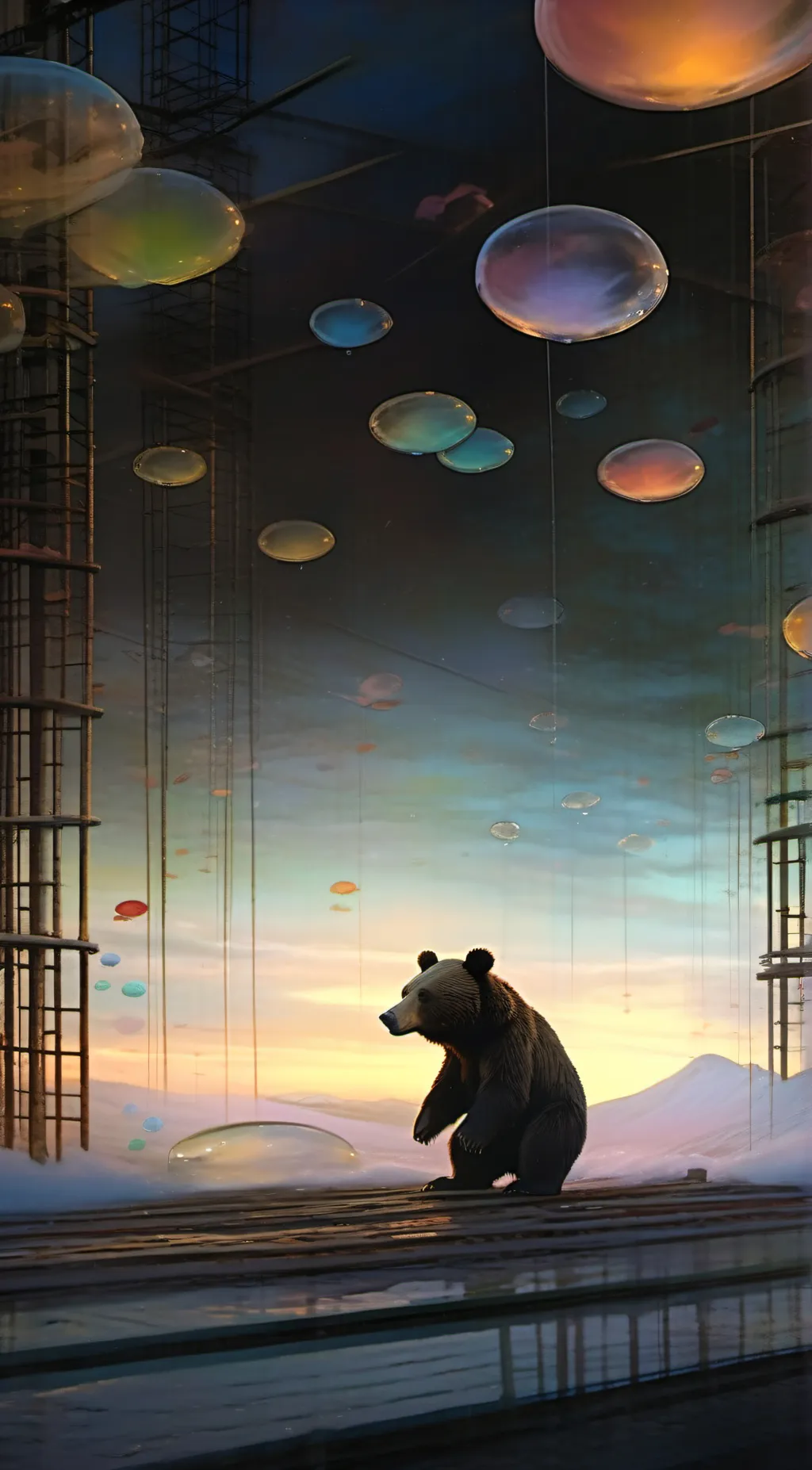 ai character: Bear background