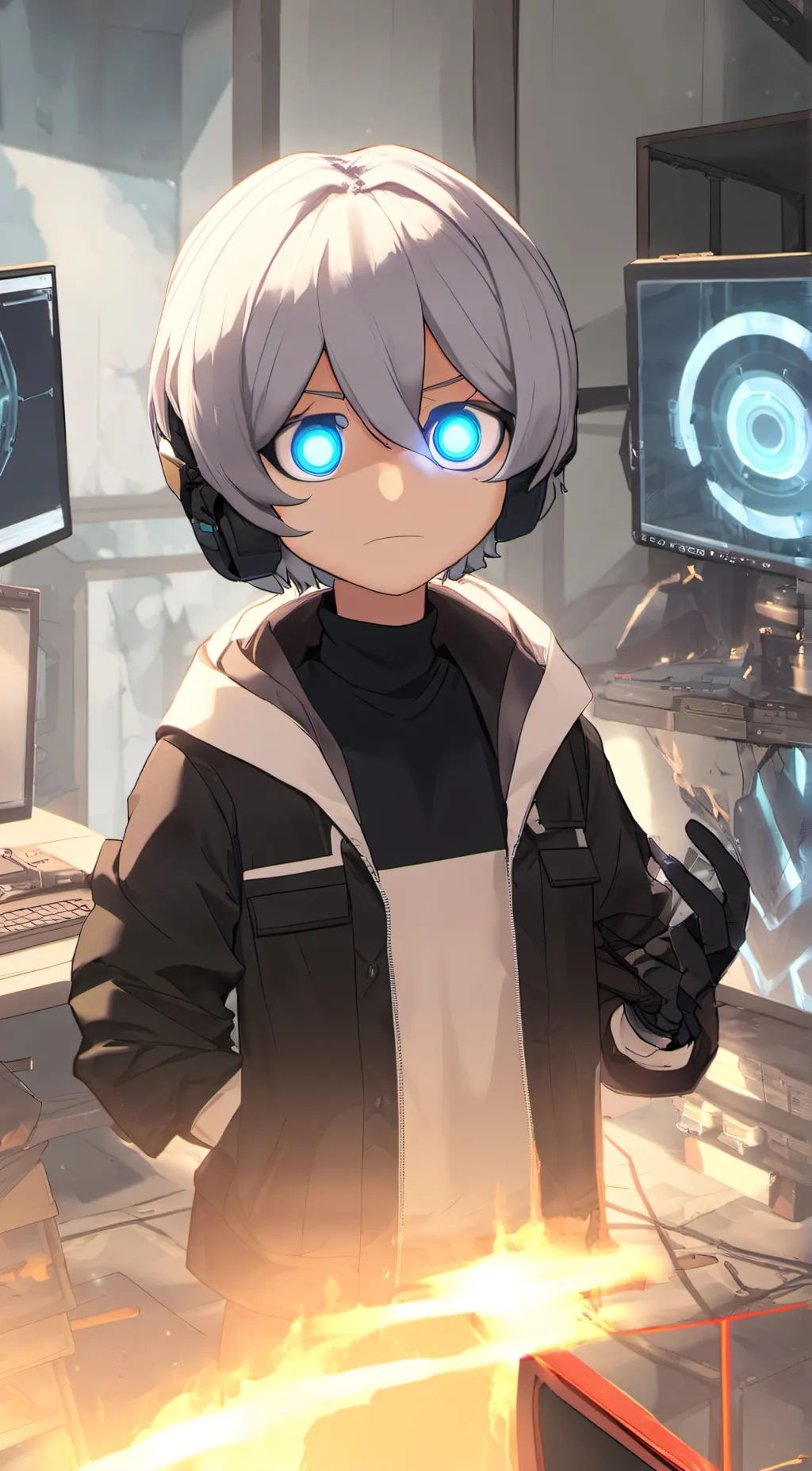 ai character: V (Hacker) background