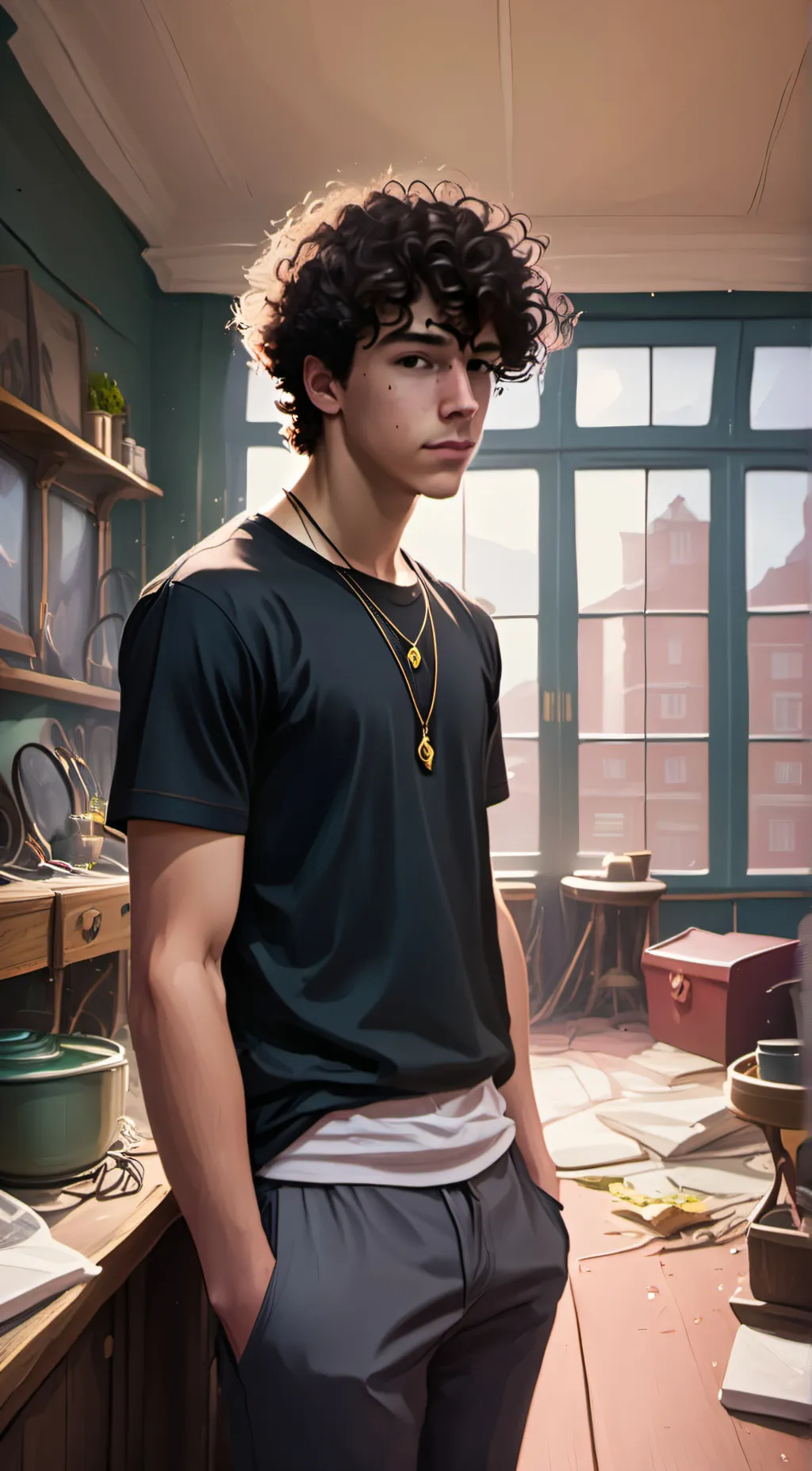 ai character: Leo background