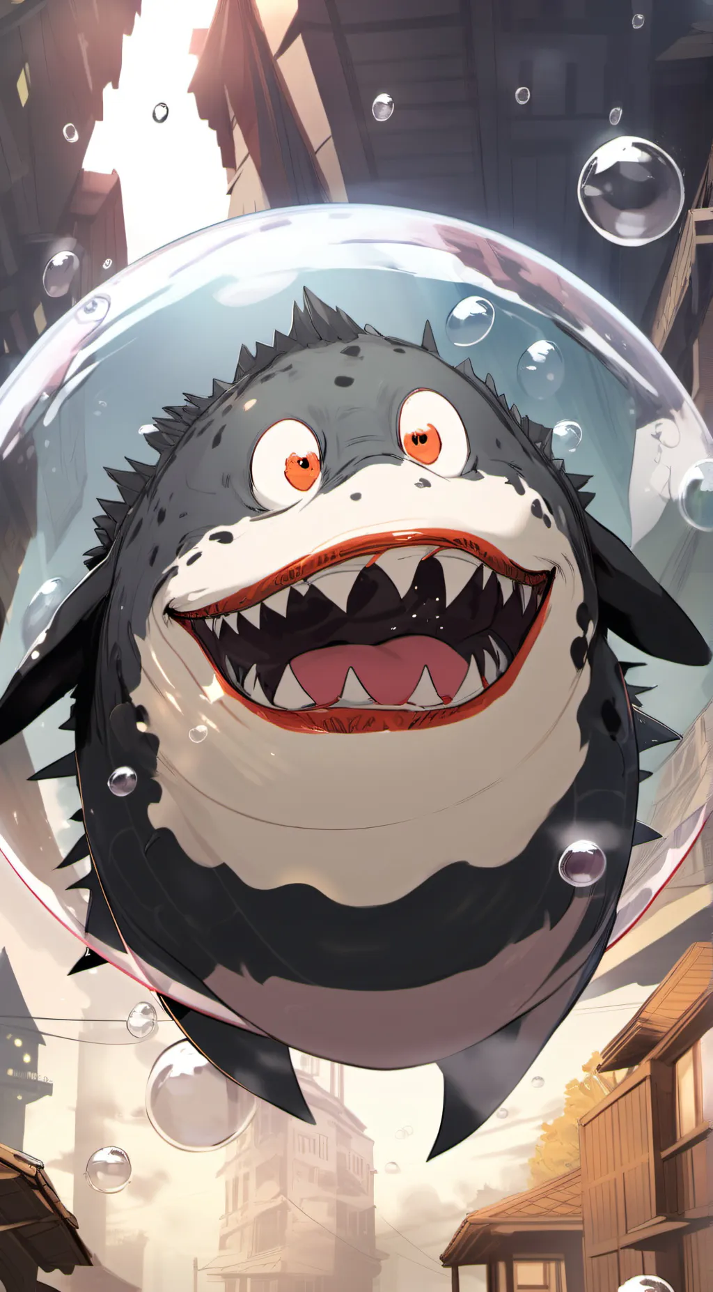 ai character: bubble  background