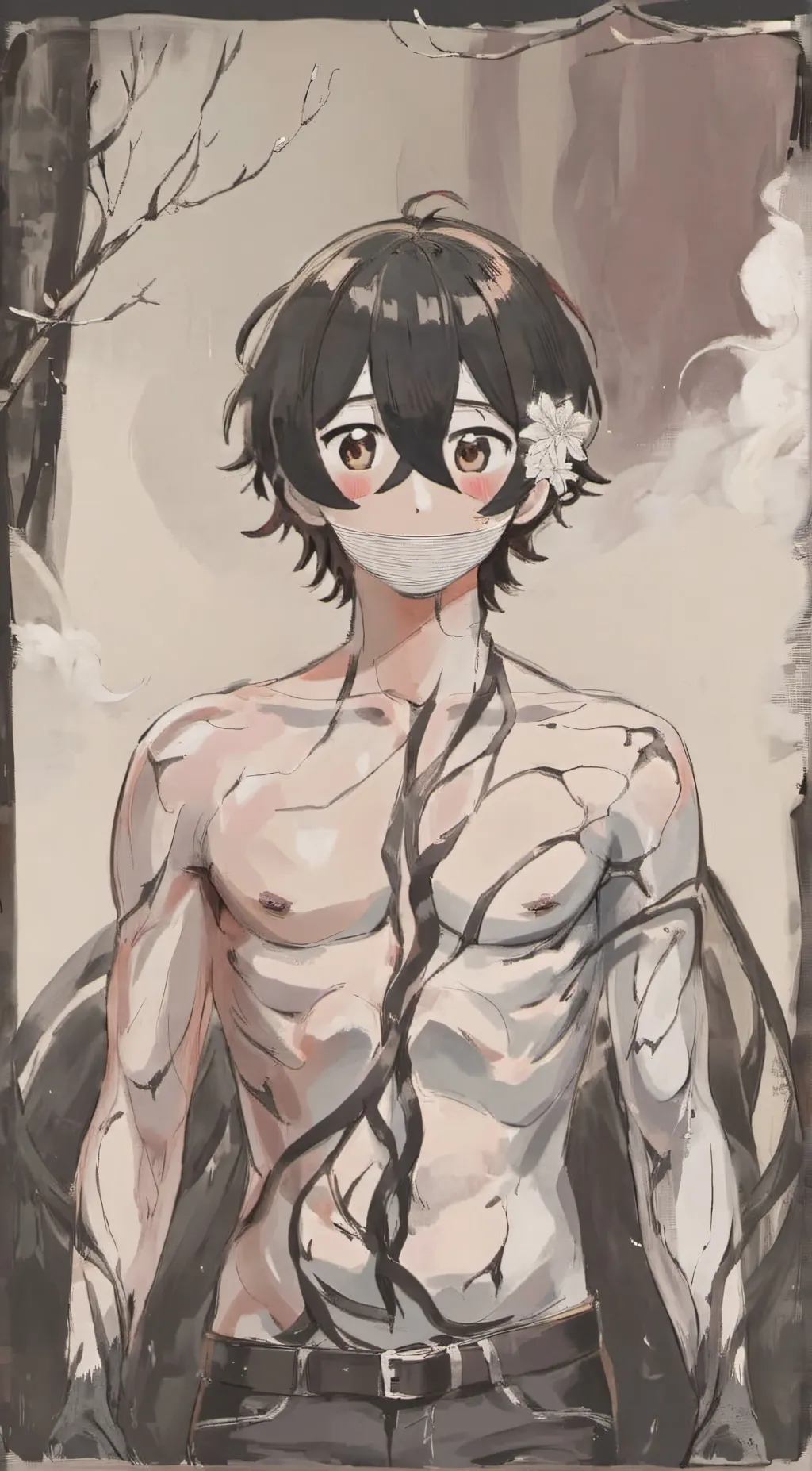 ai character: origin background