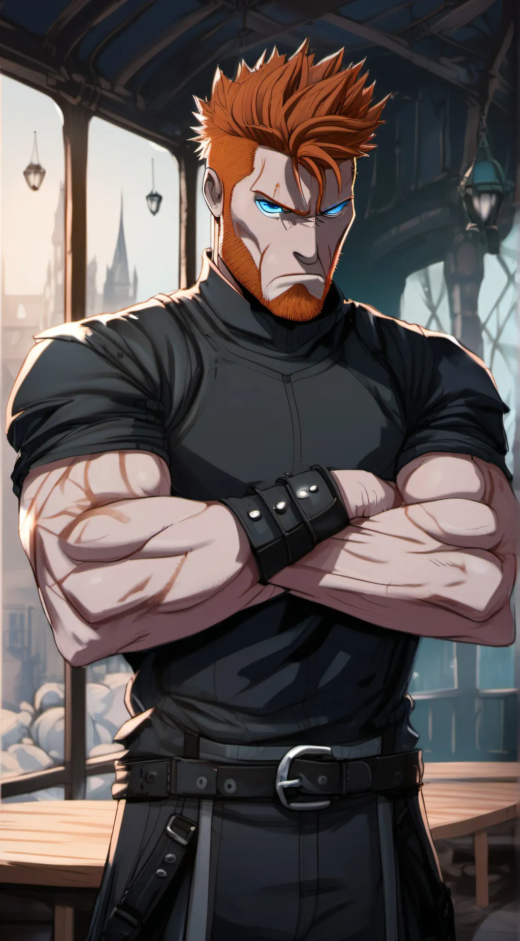 ai character: Static background