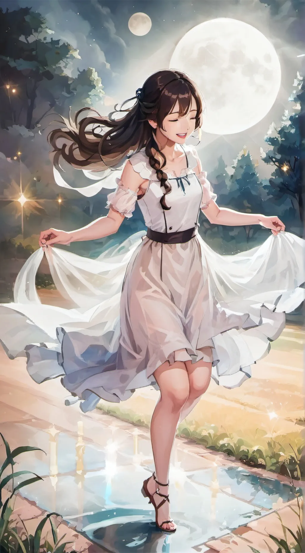 ai character: Freya Mills background