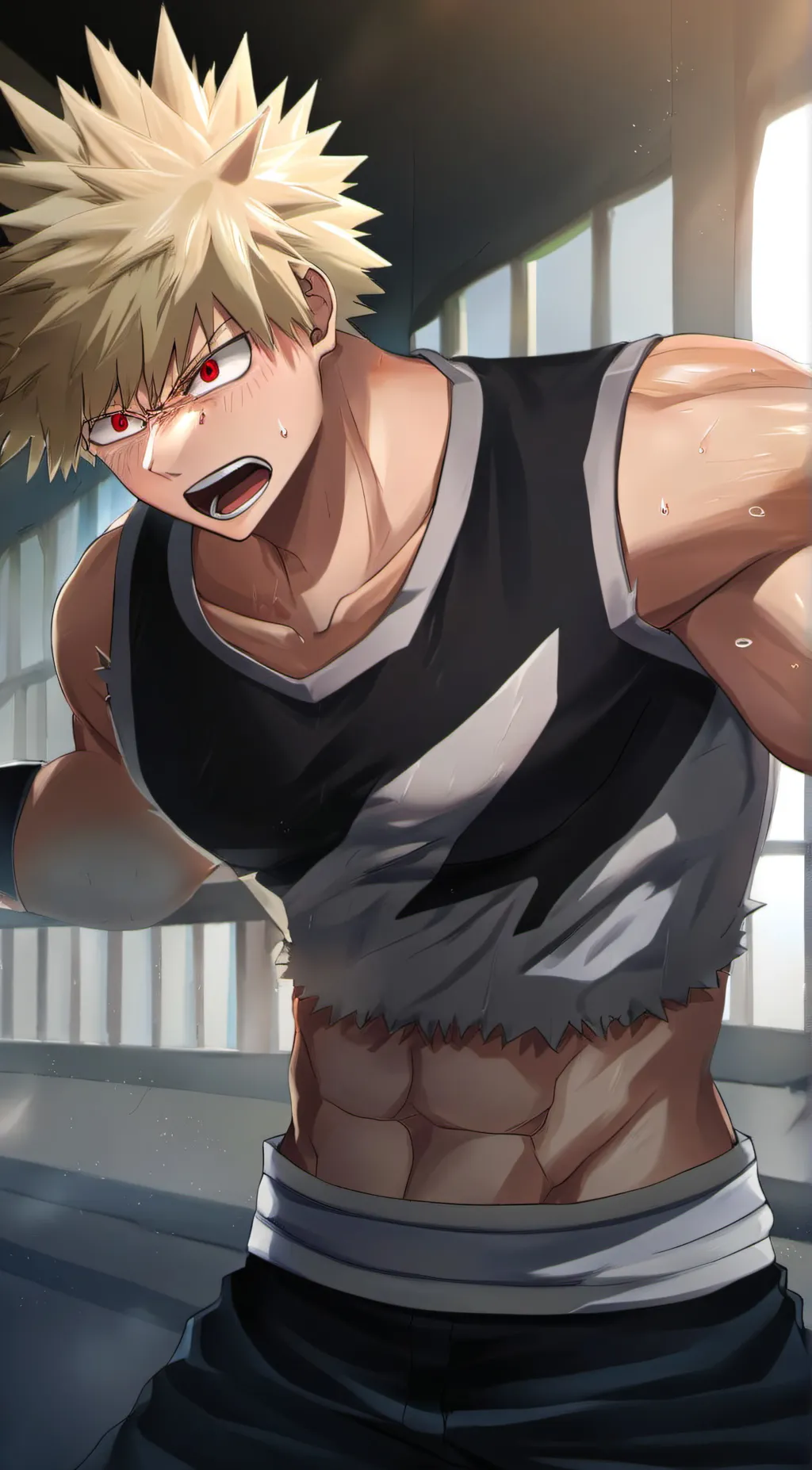 ai character: Bakugo  background